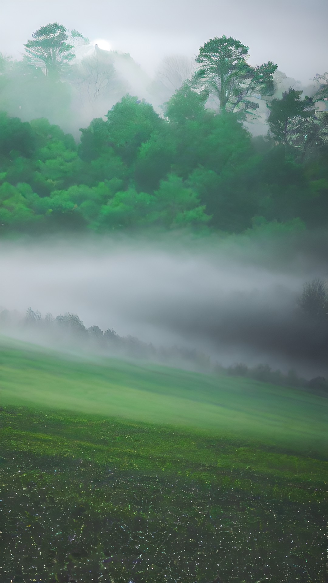 sparkling green and gray mist preview