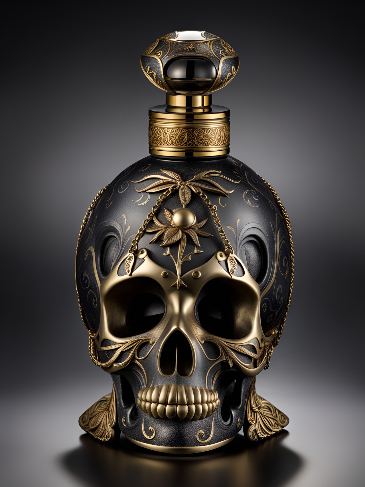 a perfume bottle, the eau du morte, that smells like the grave preview