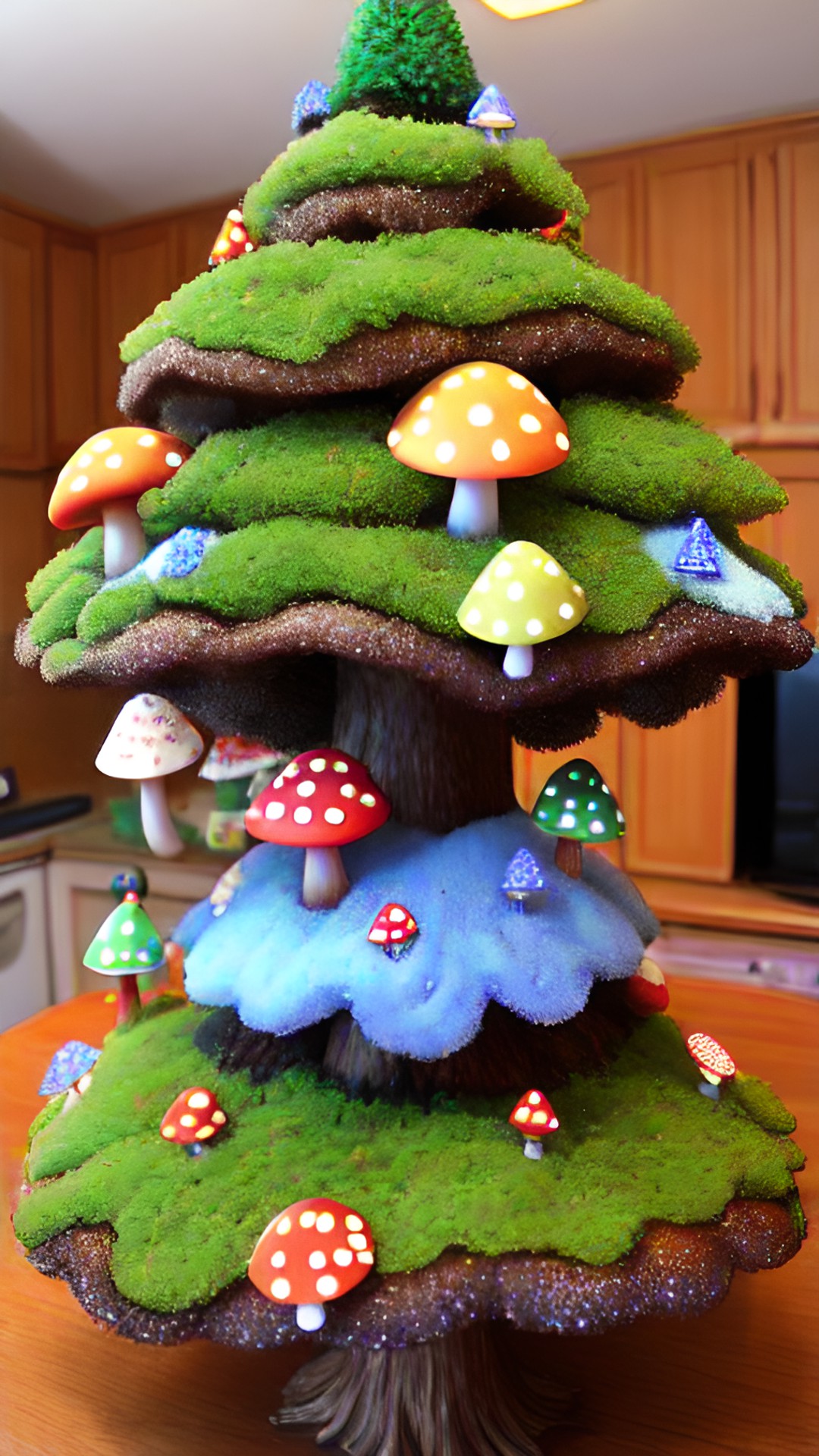 mushroom christmas tree tree preview