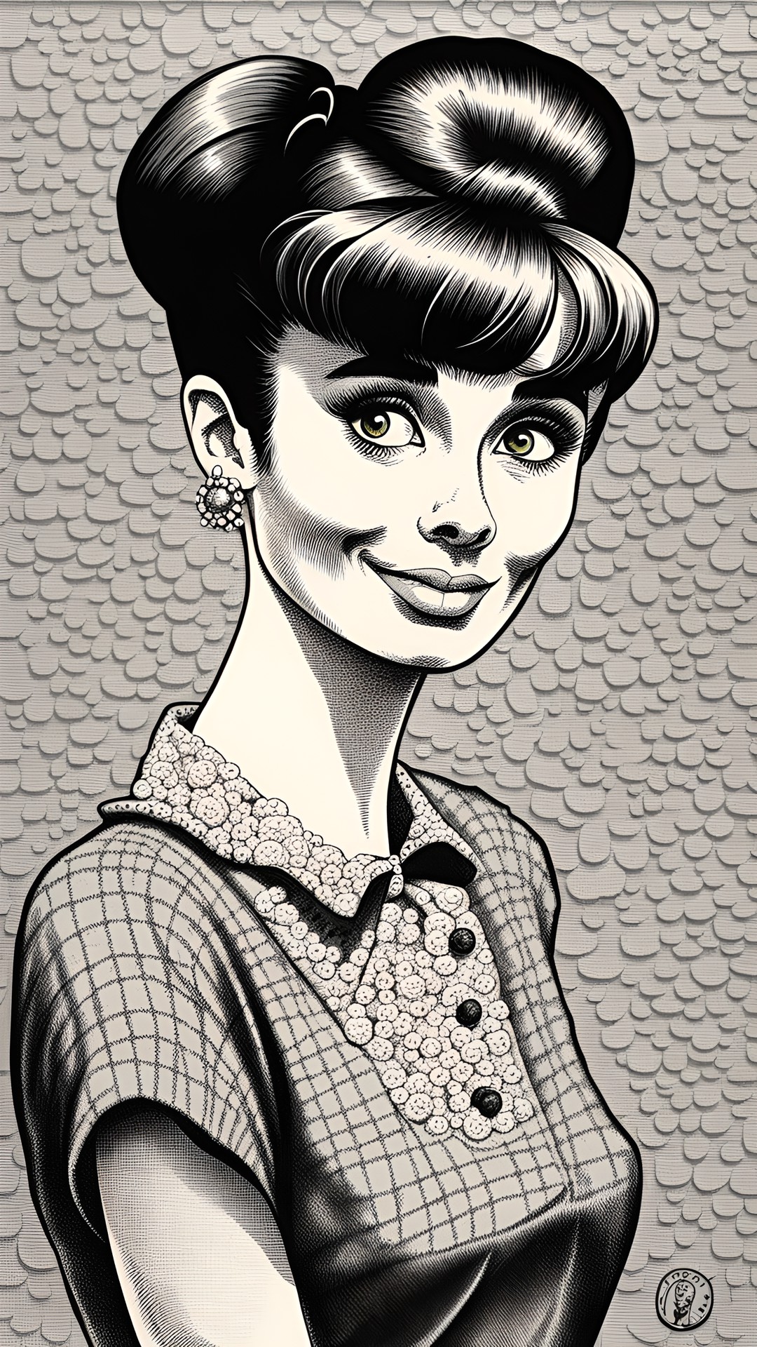 audrey hepburn in the style of robert crumb preview