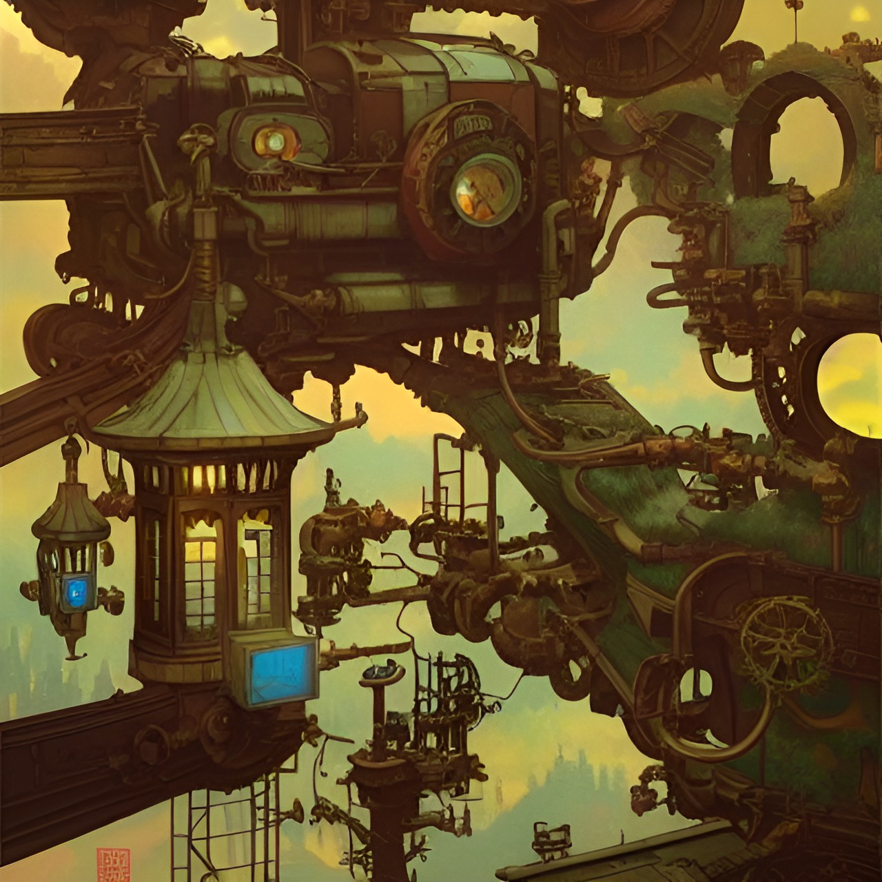 steampunk landscape preview