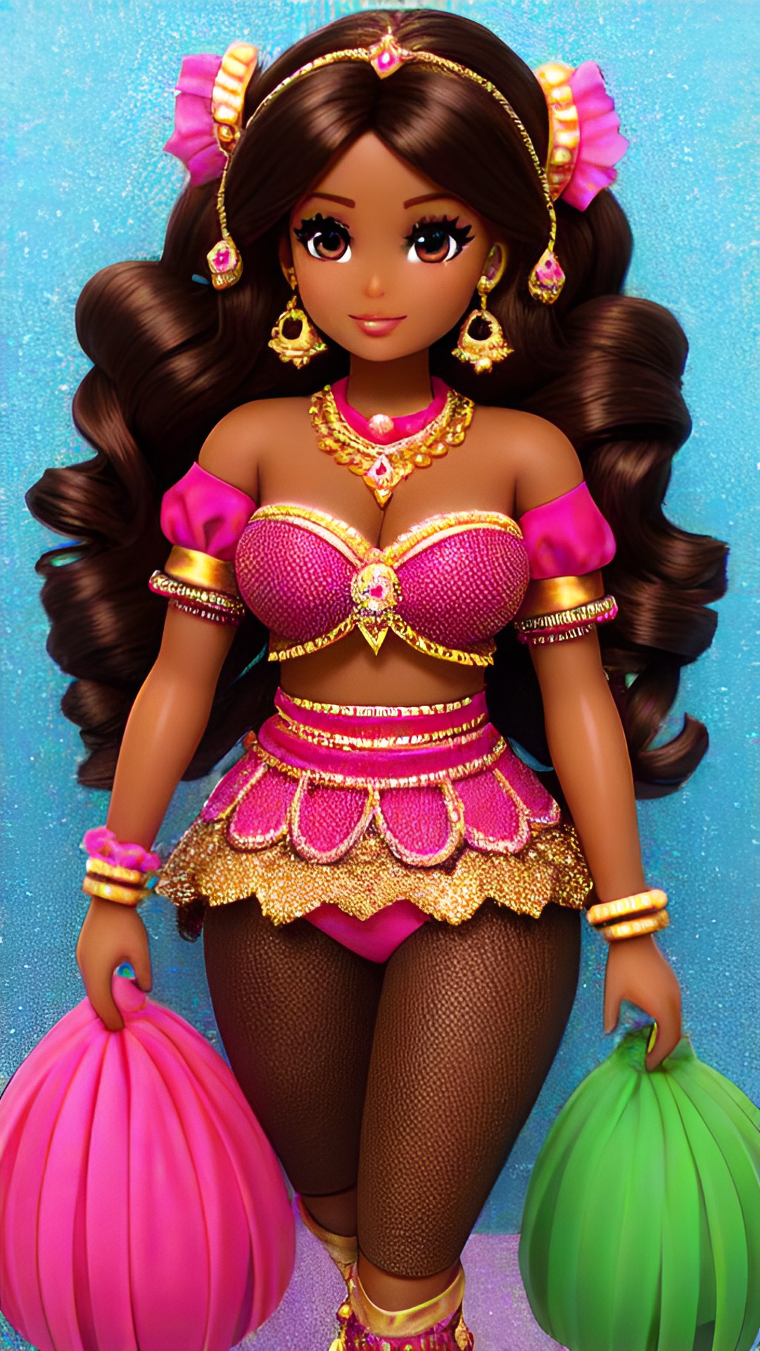 brown barbie princess preview