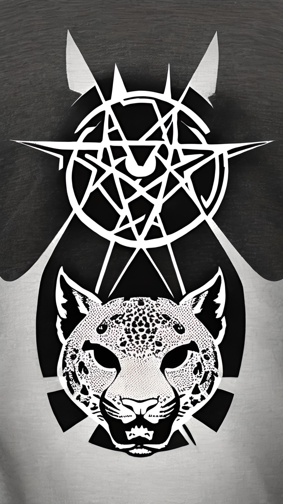 Pentagram 1 - pentagram behind a jaguar face preview