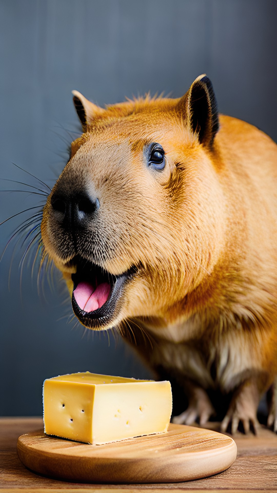 Da snack - capybara eating cheese preview