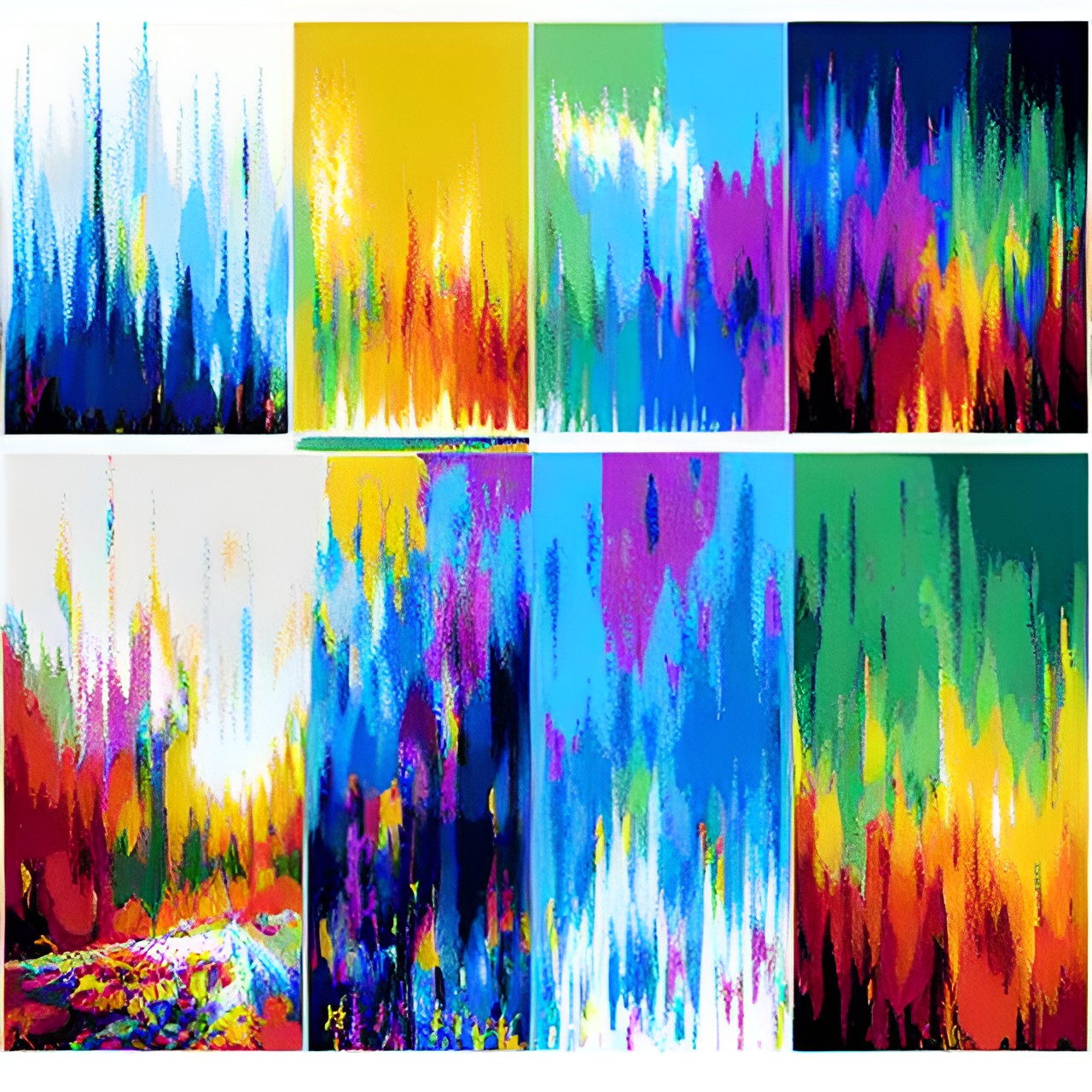 abstract rainbow emerging preview