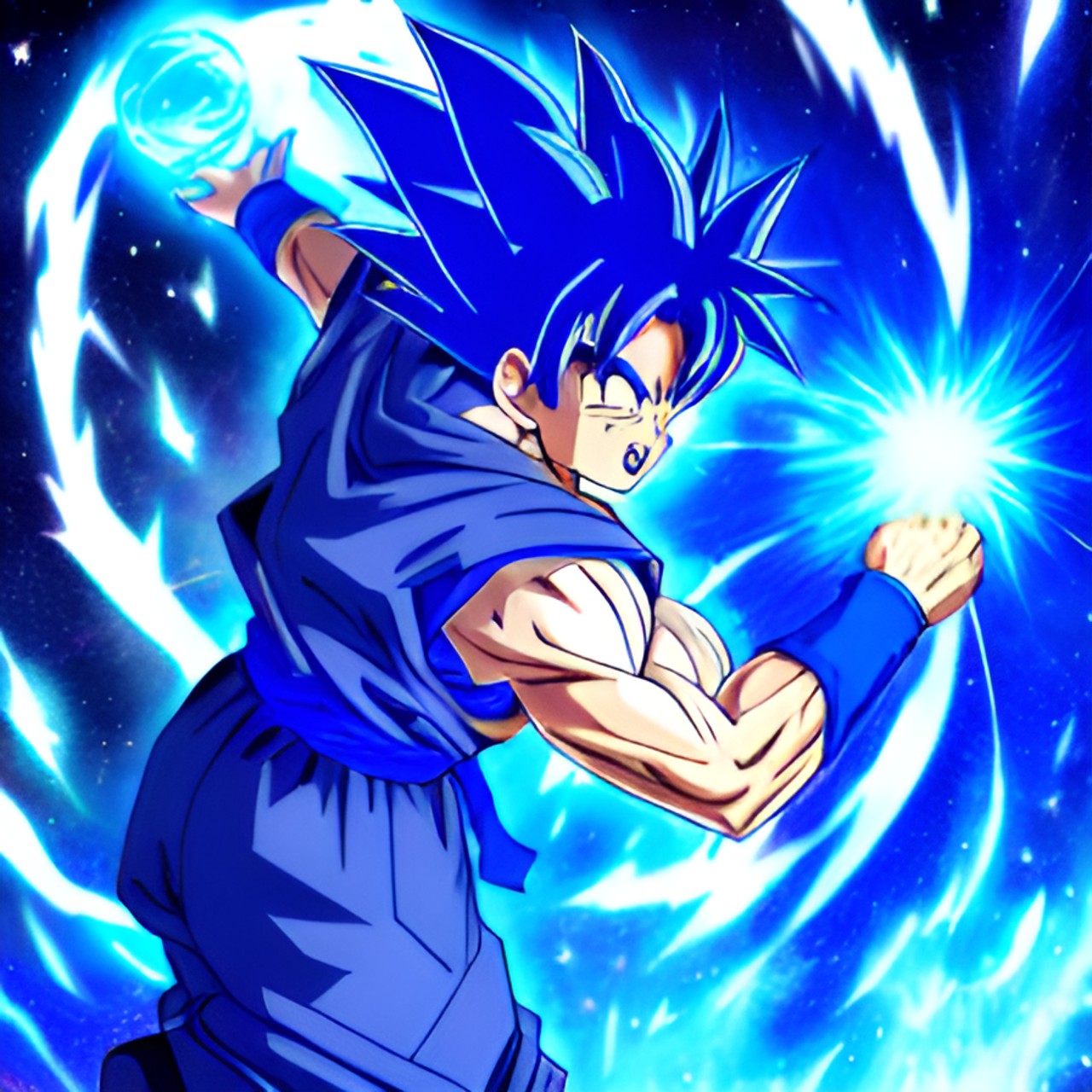 goku using kamehameha preview