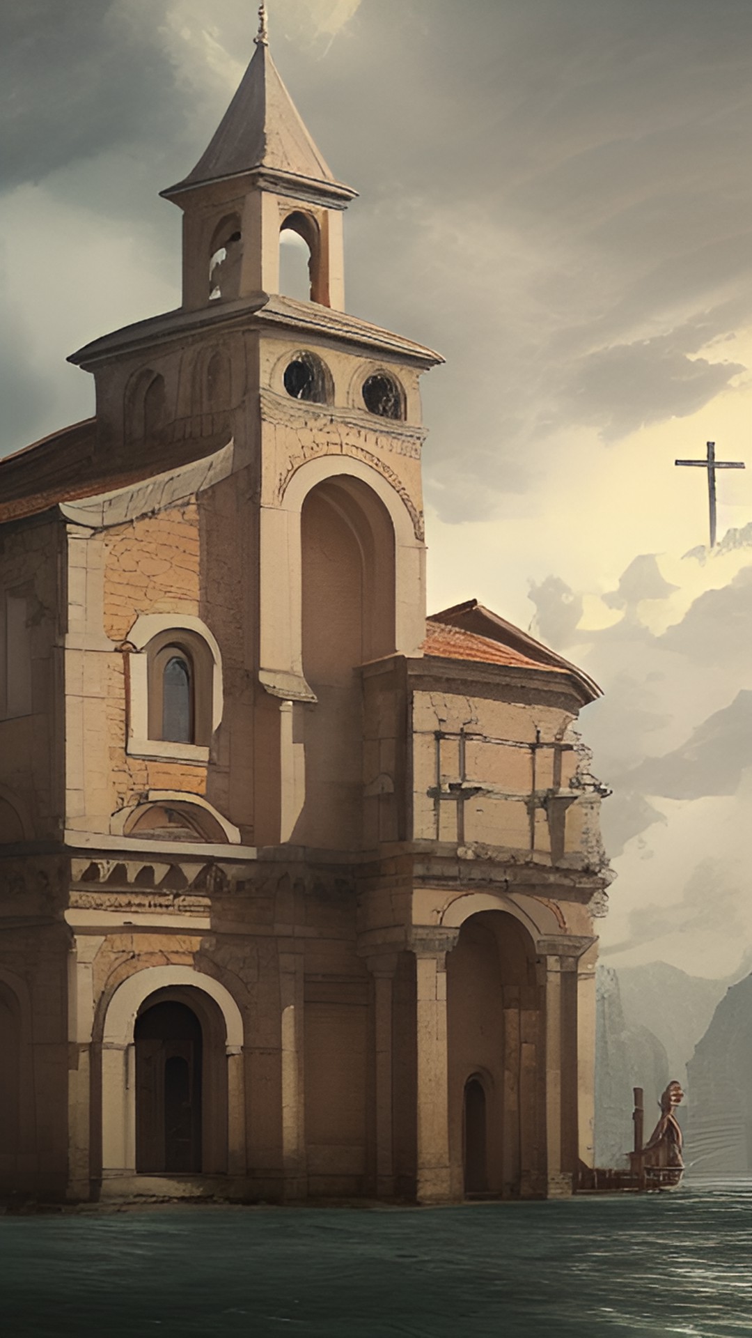 an old church floaded in italy preview