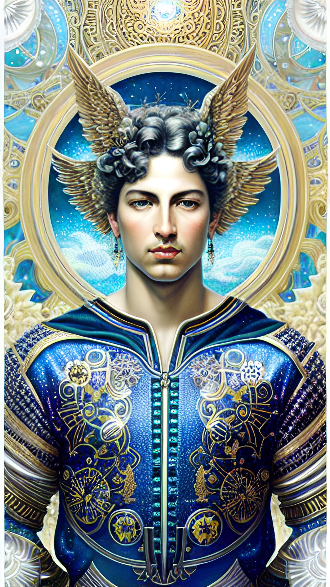 Genderful Mercury I - dream "mercury, communication, transportation, adroit, apt, clever, expressive, good at detail, intelligent, logical, perceptive, talkative, versatile, mercury small iridescent planet, metallic mercury silver reflective liquid, greek god hermes" preview