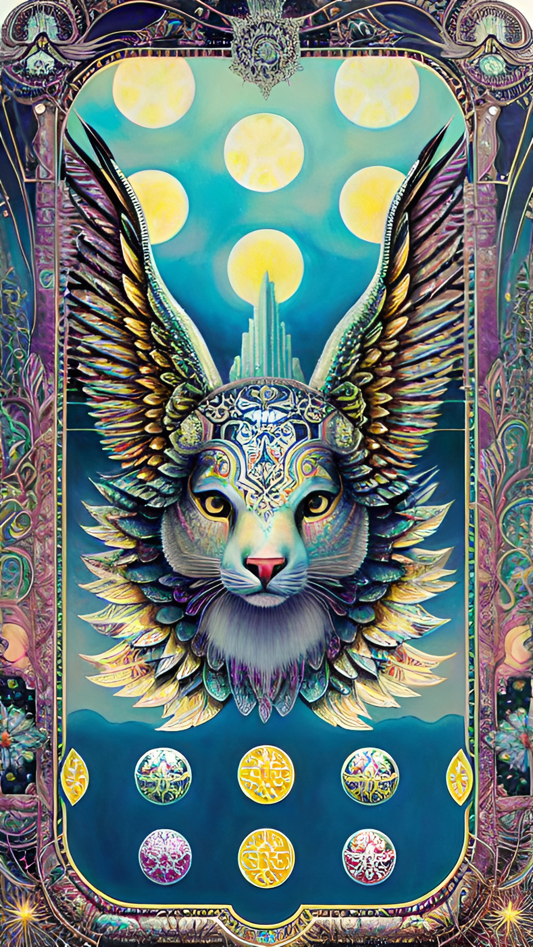 Mercury Cat - dream "mercury, communication, transportation, adroit, apt, clever, expressive, good at detail, intelligent, logical, perceptive, talkative, versatile, mercury small iridescent planet, metallic mercury silver reflective liquid, greek god hermes" preview