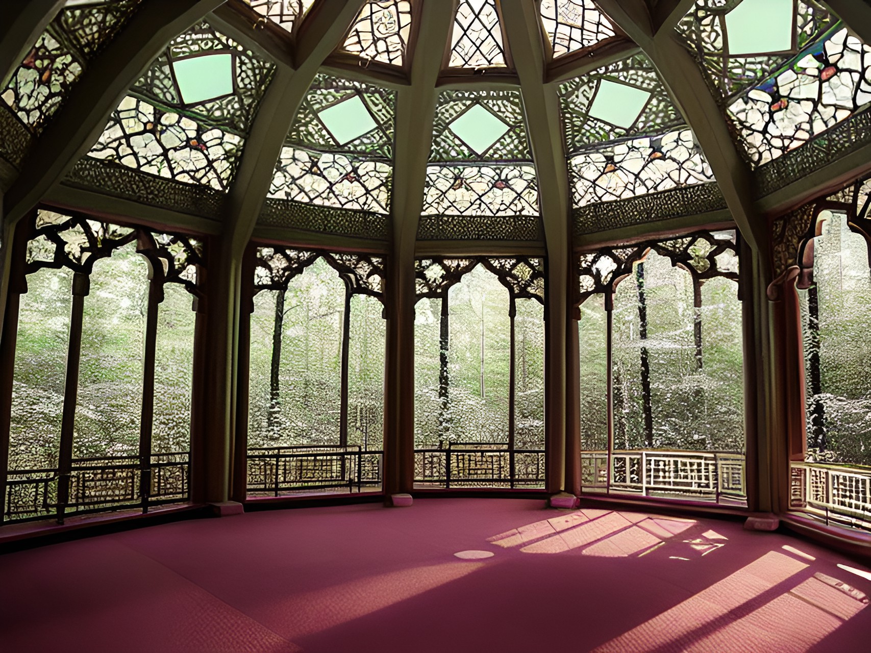 Retreat Rooms - octagon mosques in forest for women retreat with magical rooms to revive preview