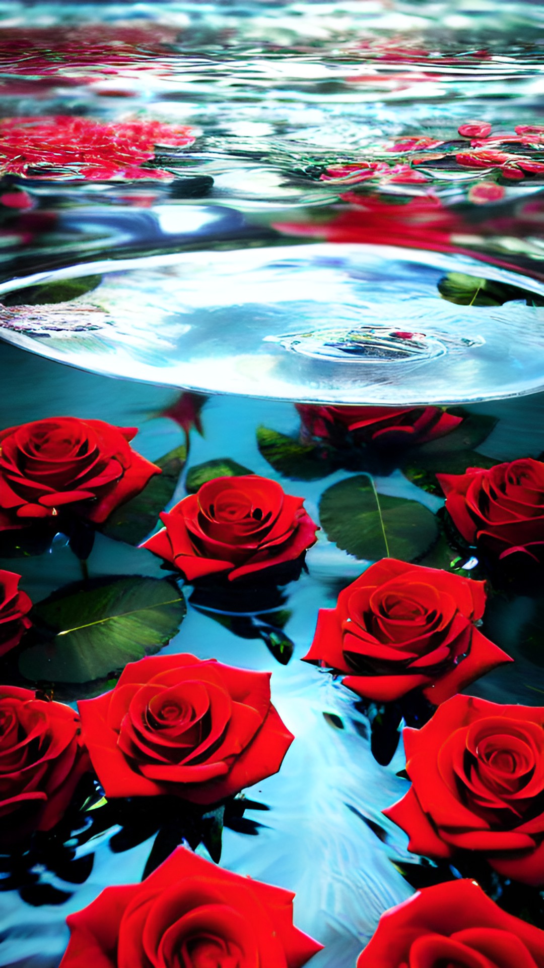 roses in the water preview