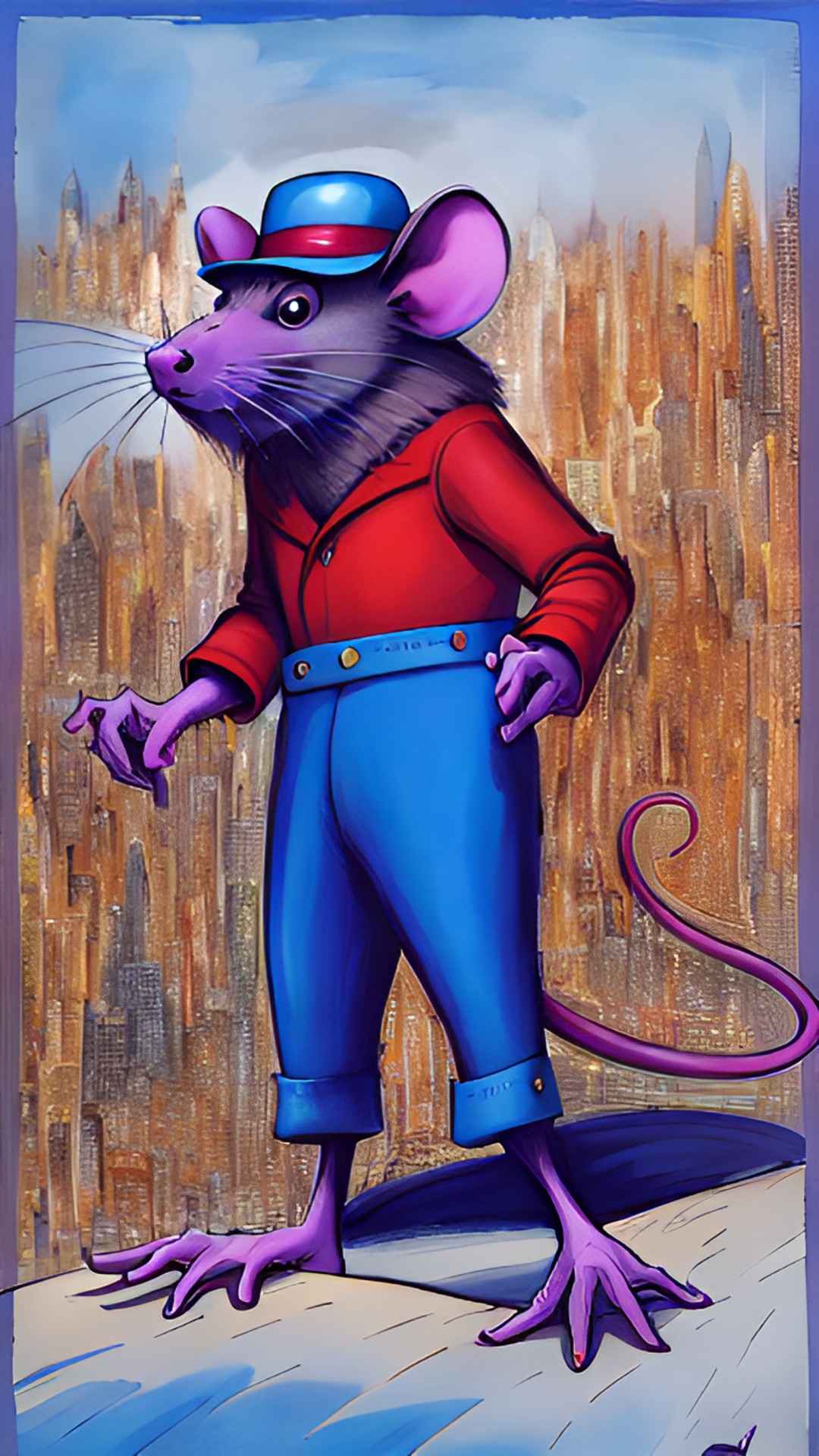 Ratman in city - rat man preview