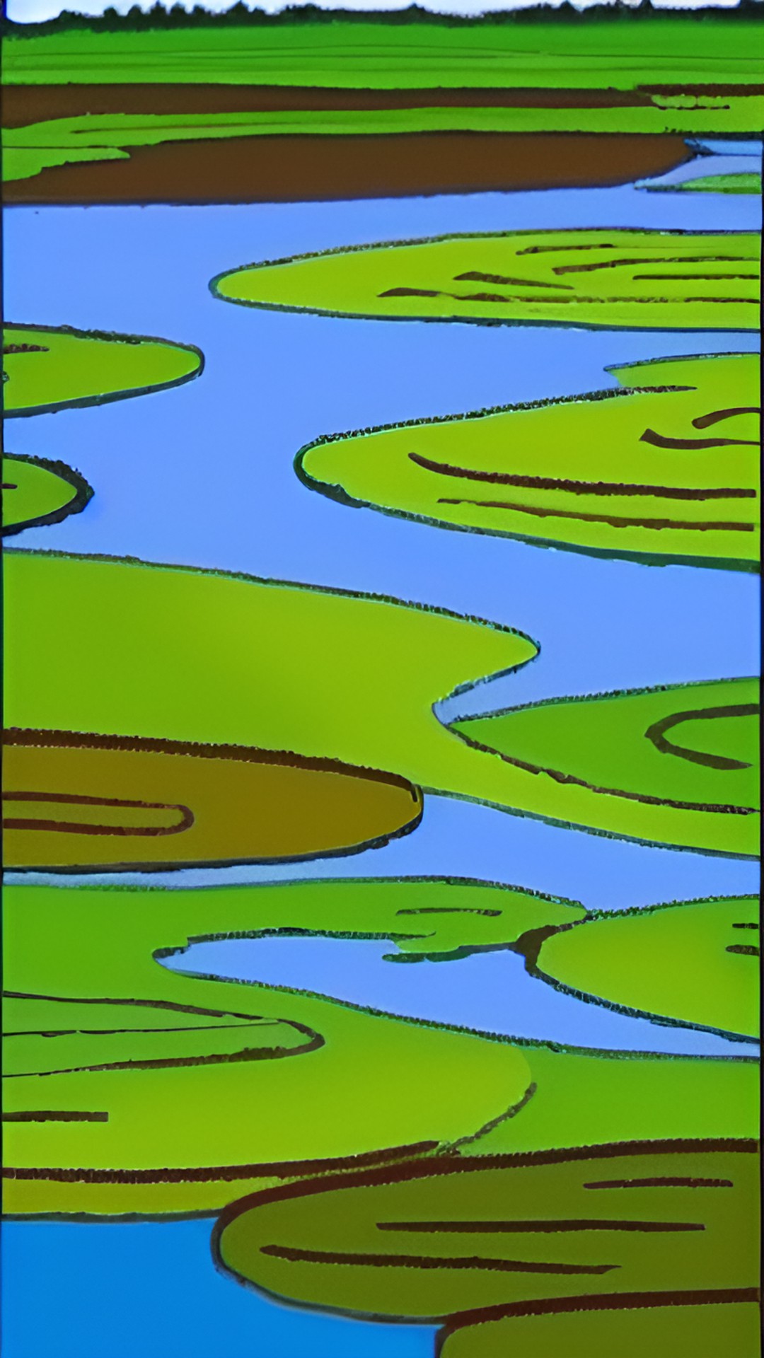 ripples of water on the surface of a lake or pond. the water is calm and the ripples are gentle. the scenery is serene and peaceful. preview