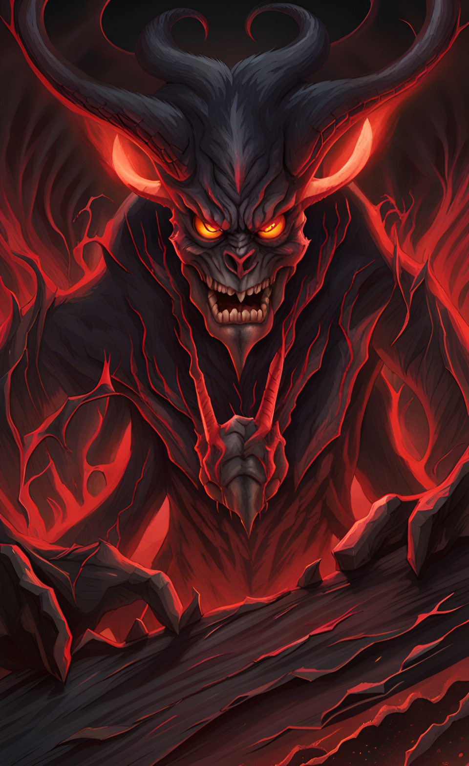 god when shape shifted into demon image - demon preview