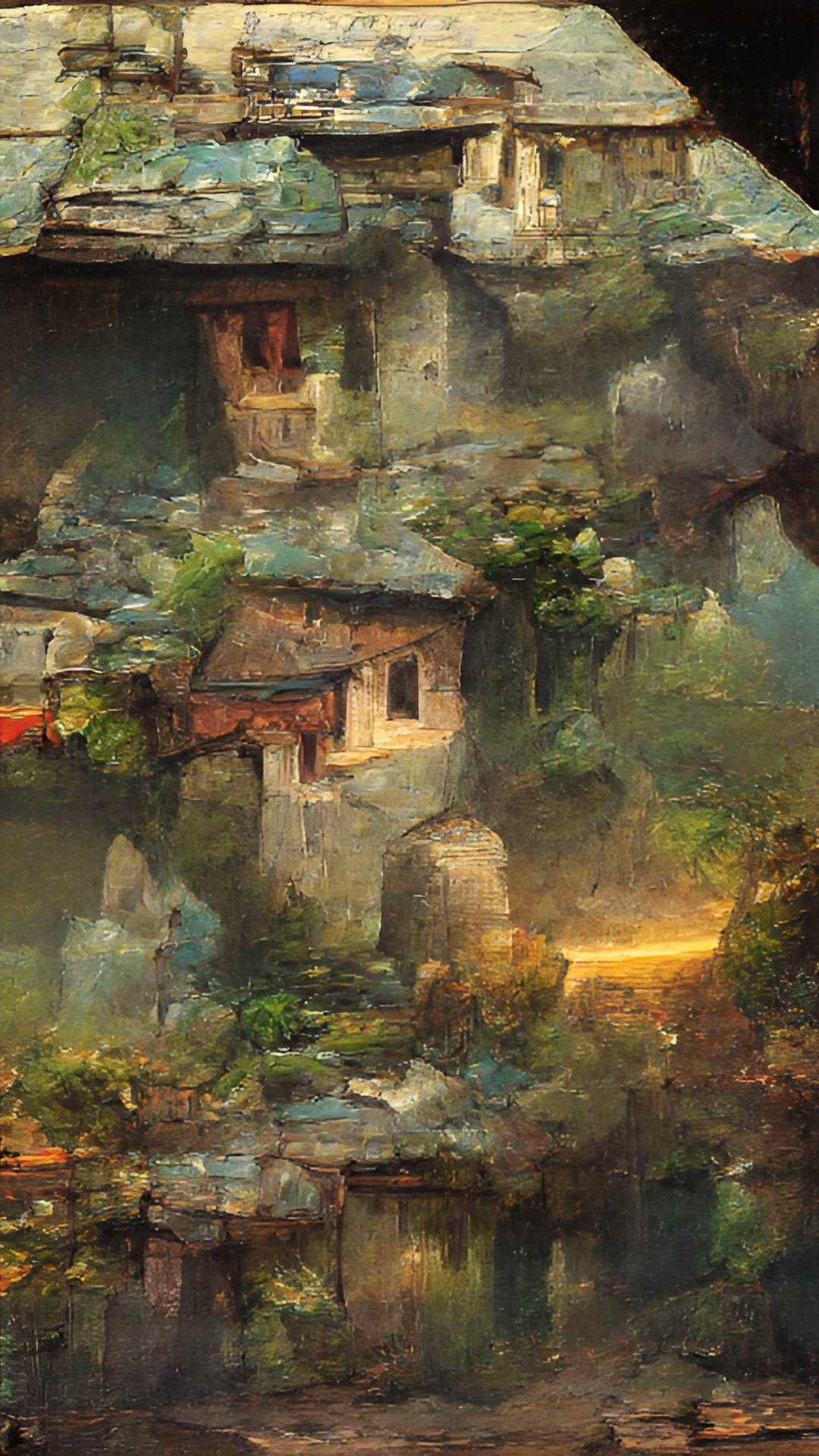 By: Wendy Istre - hidden village in the mountains preview