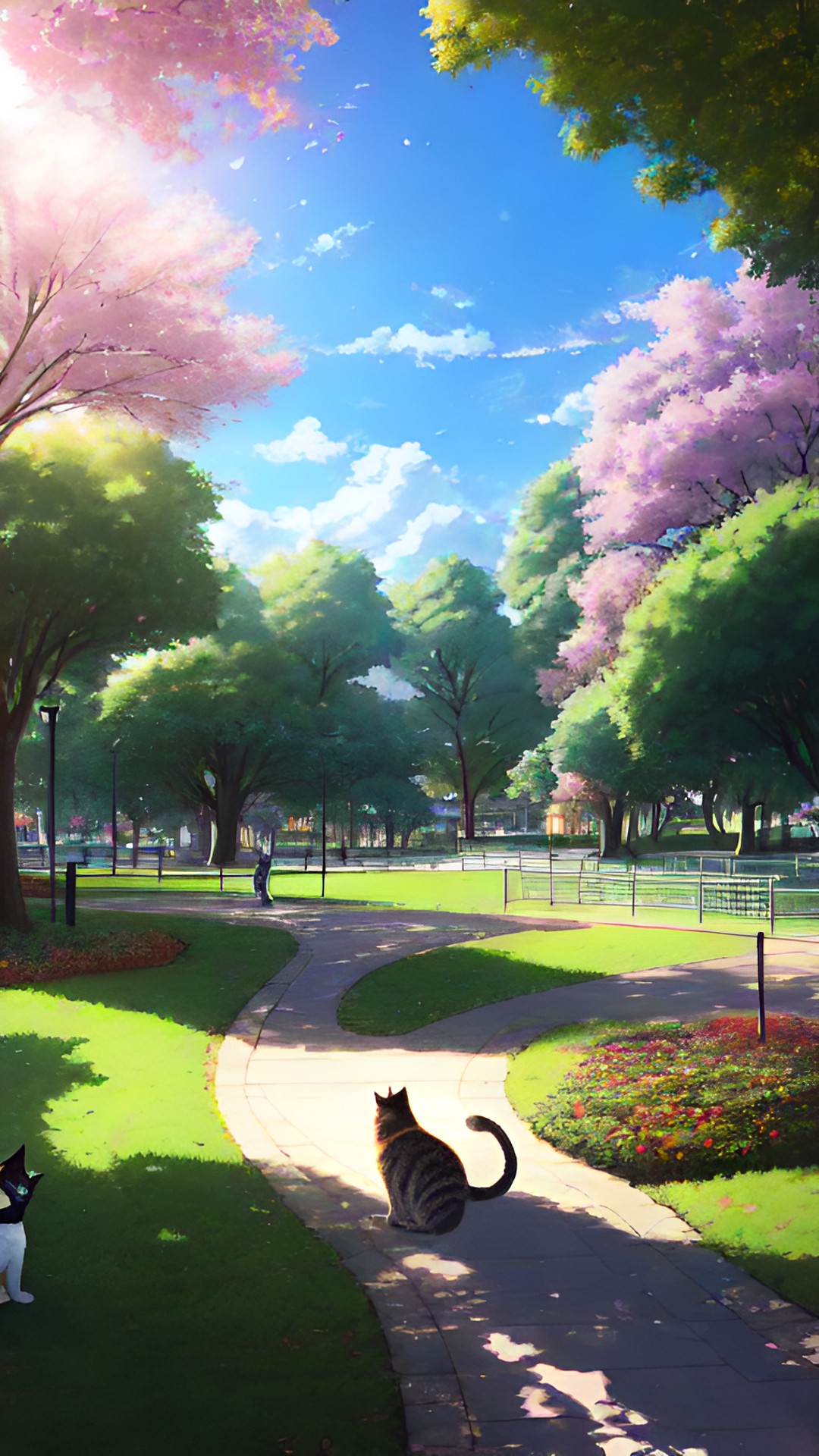 Park - cute cat fluffy park preview