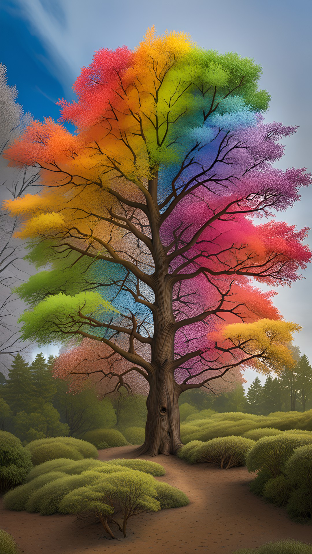 rainbow tree preview