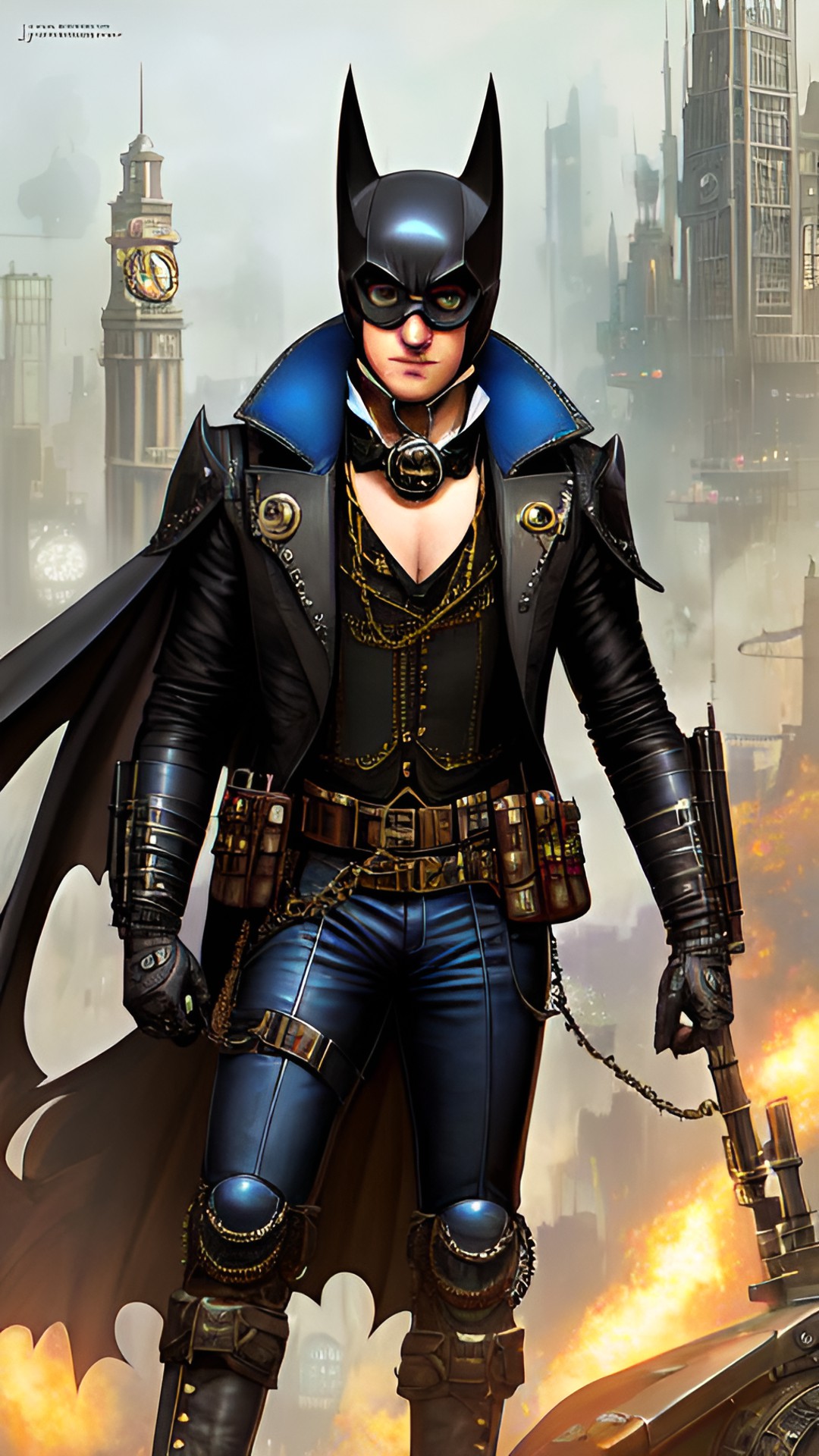 Steampunk batman - bat man preview