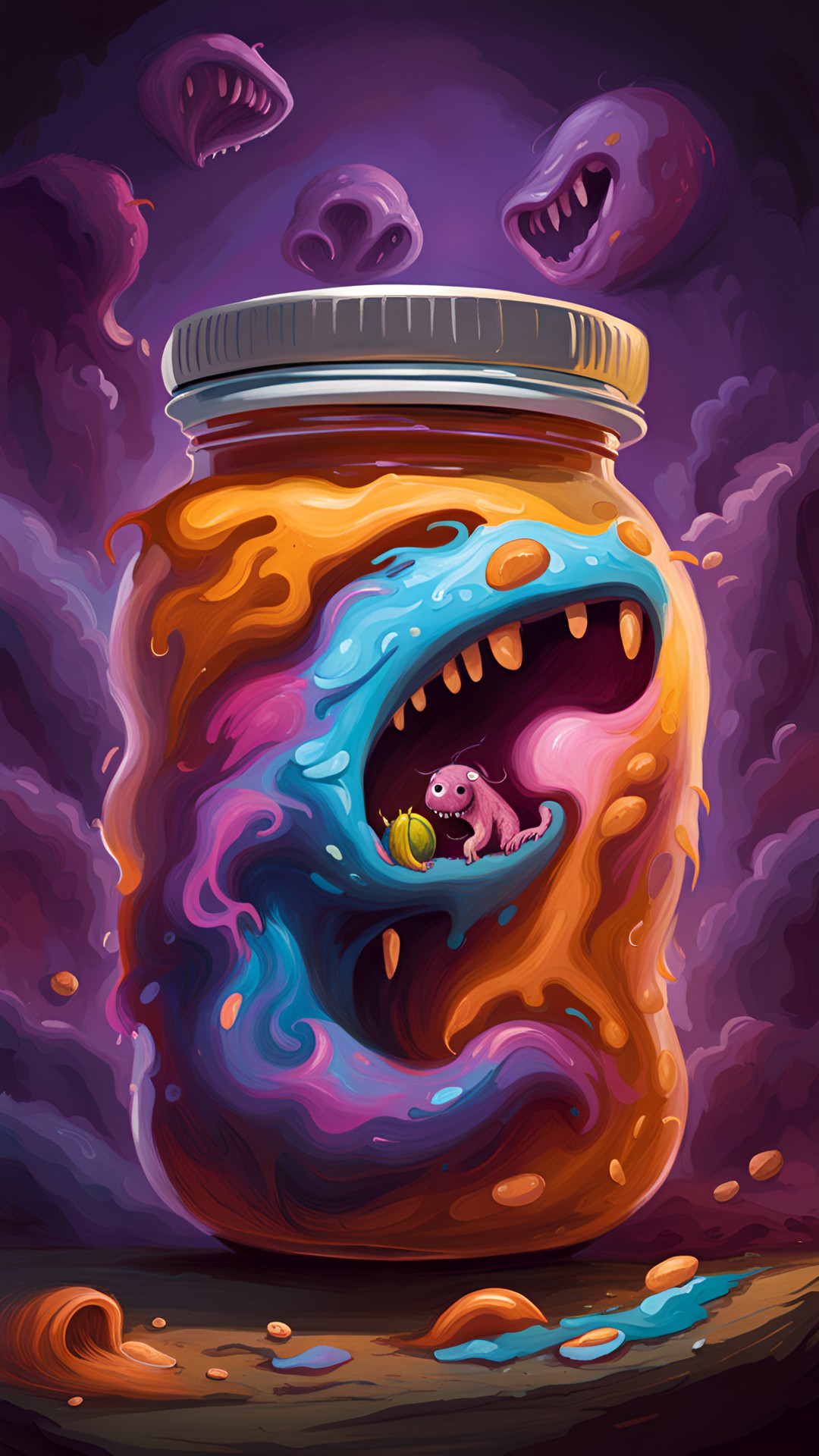 peanut monster living in a peanut butter jar preview