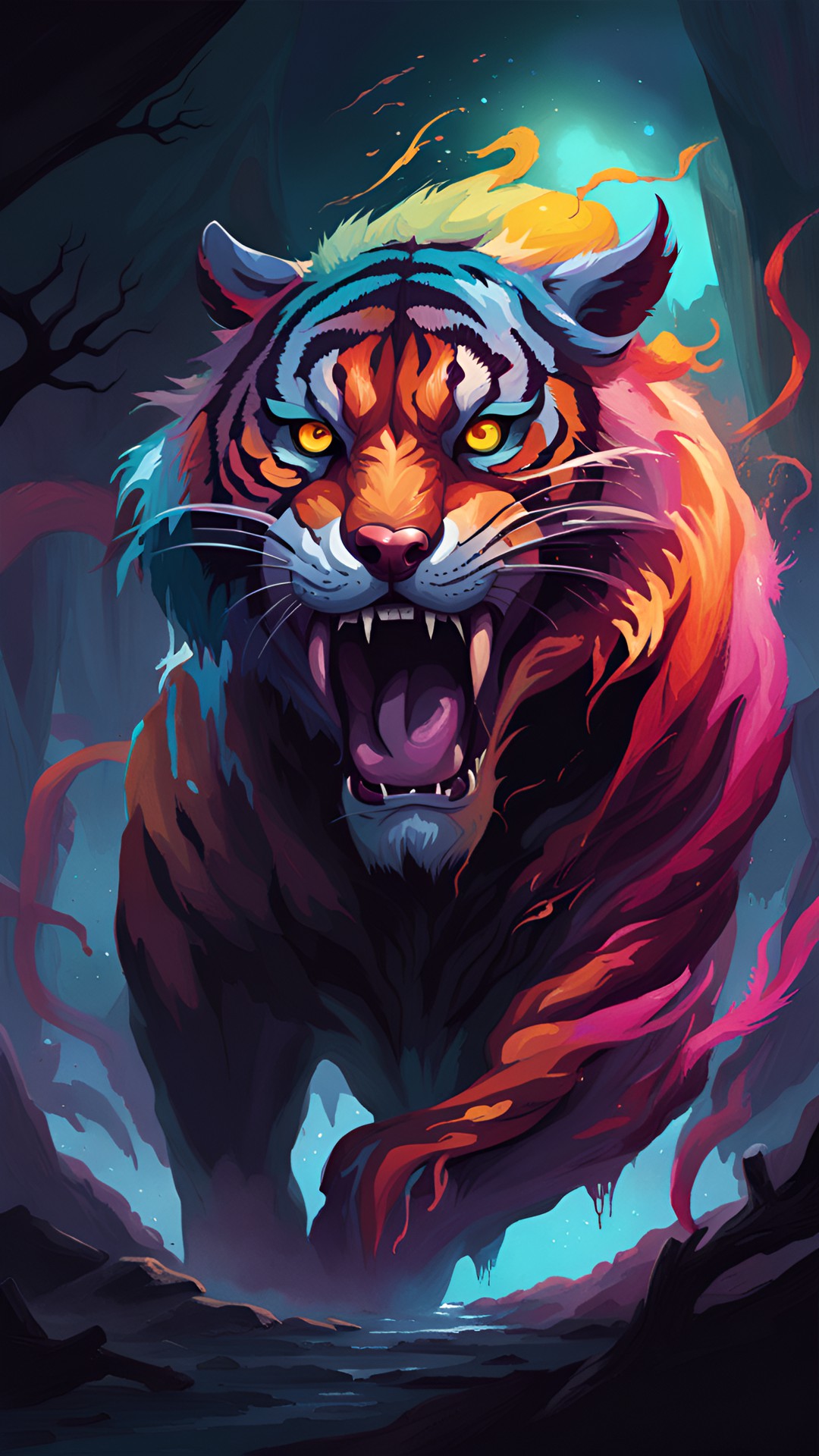 scary bengal tiger preview