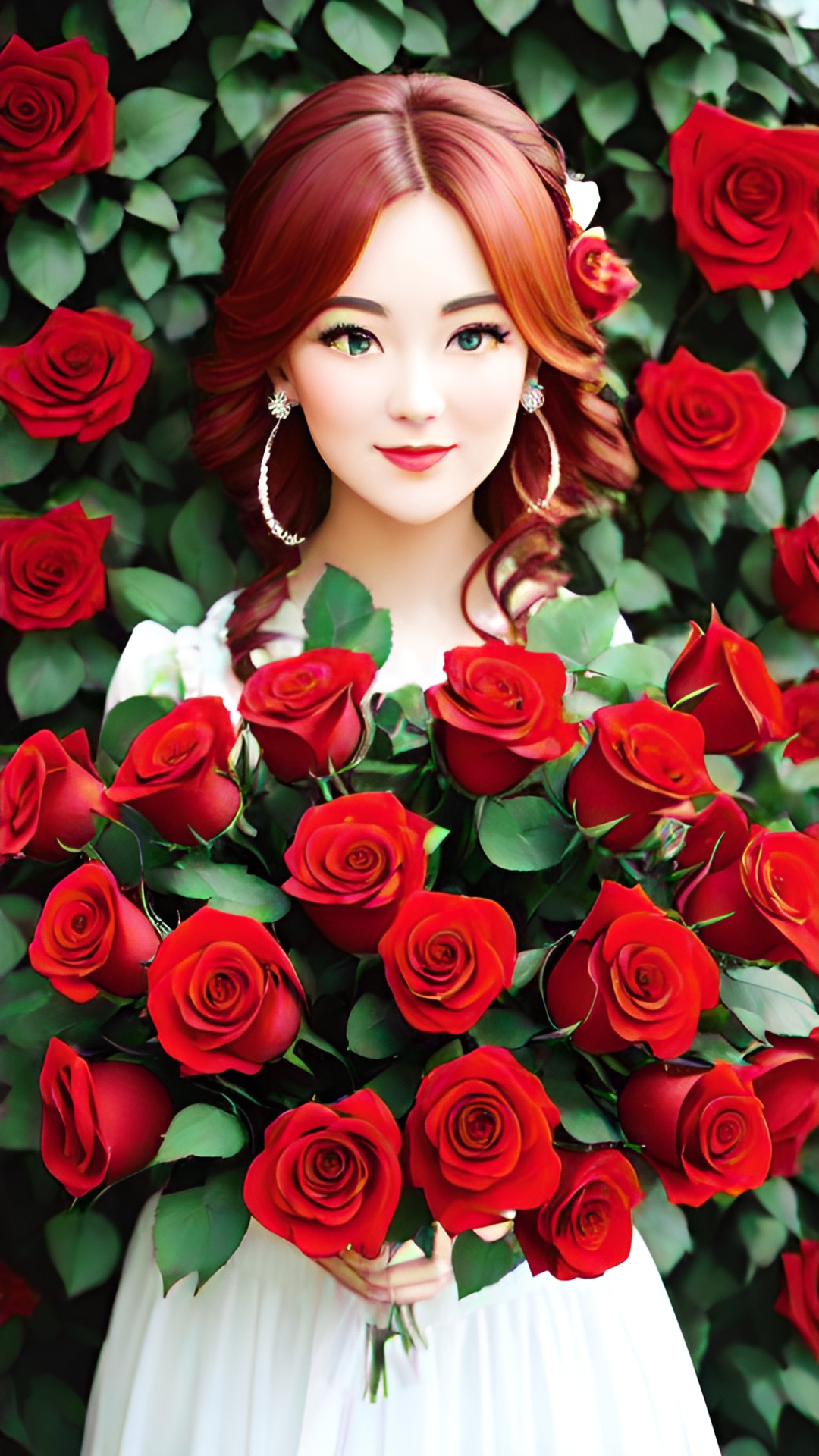 Happiness - red red roses and love preview