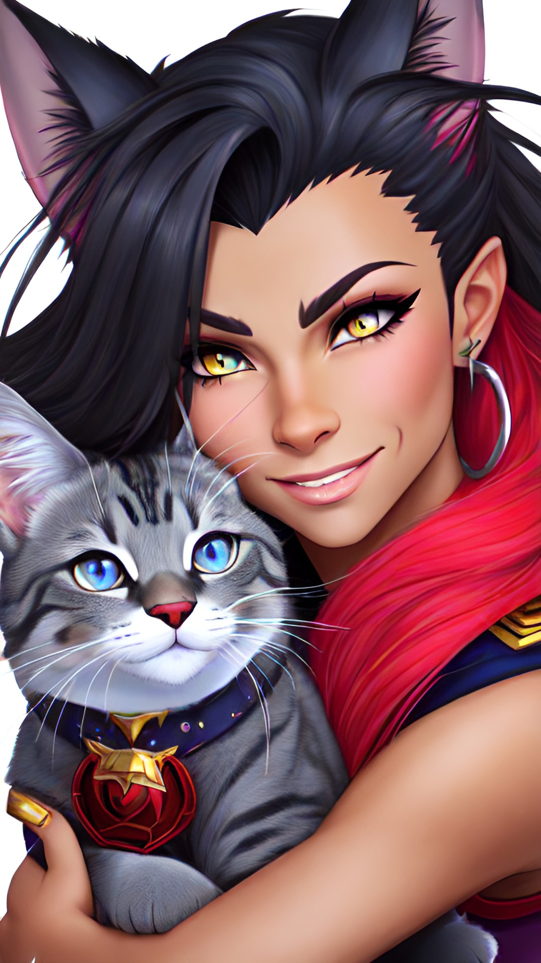 Catra with Cat - realistic catra preview