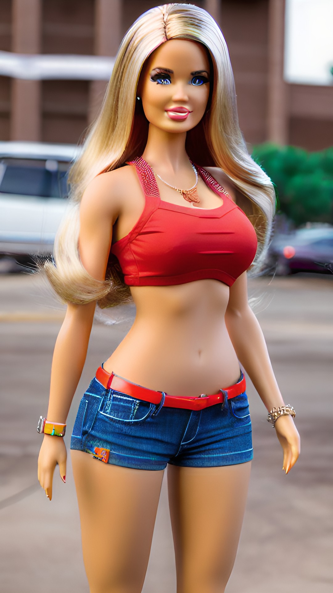 3d attractive texas barbie preview