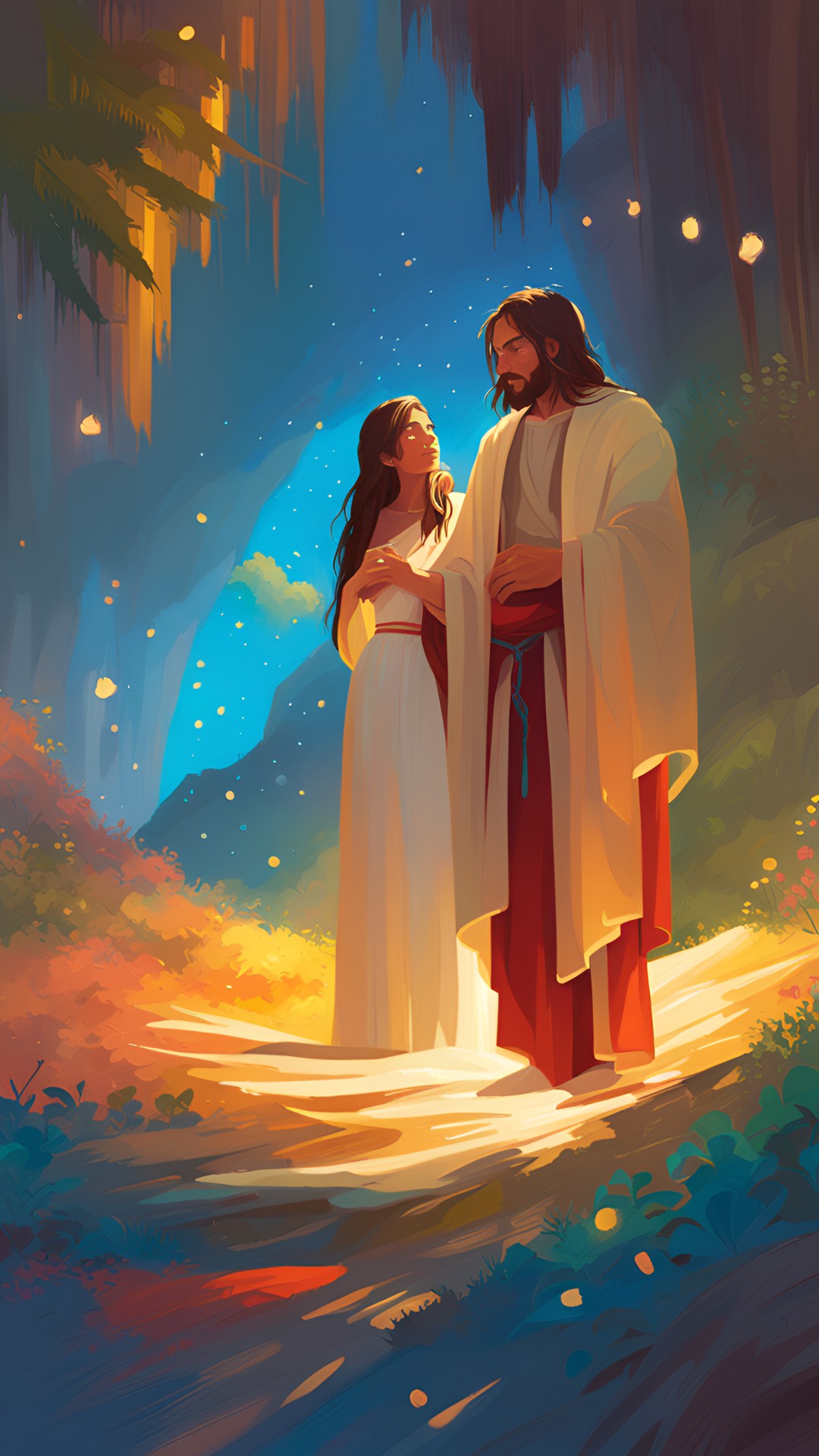 jesus and his bride, highly detailed, fantasy art preview