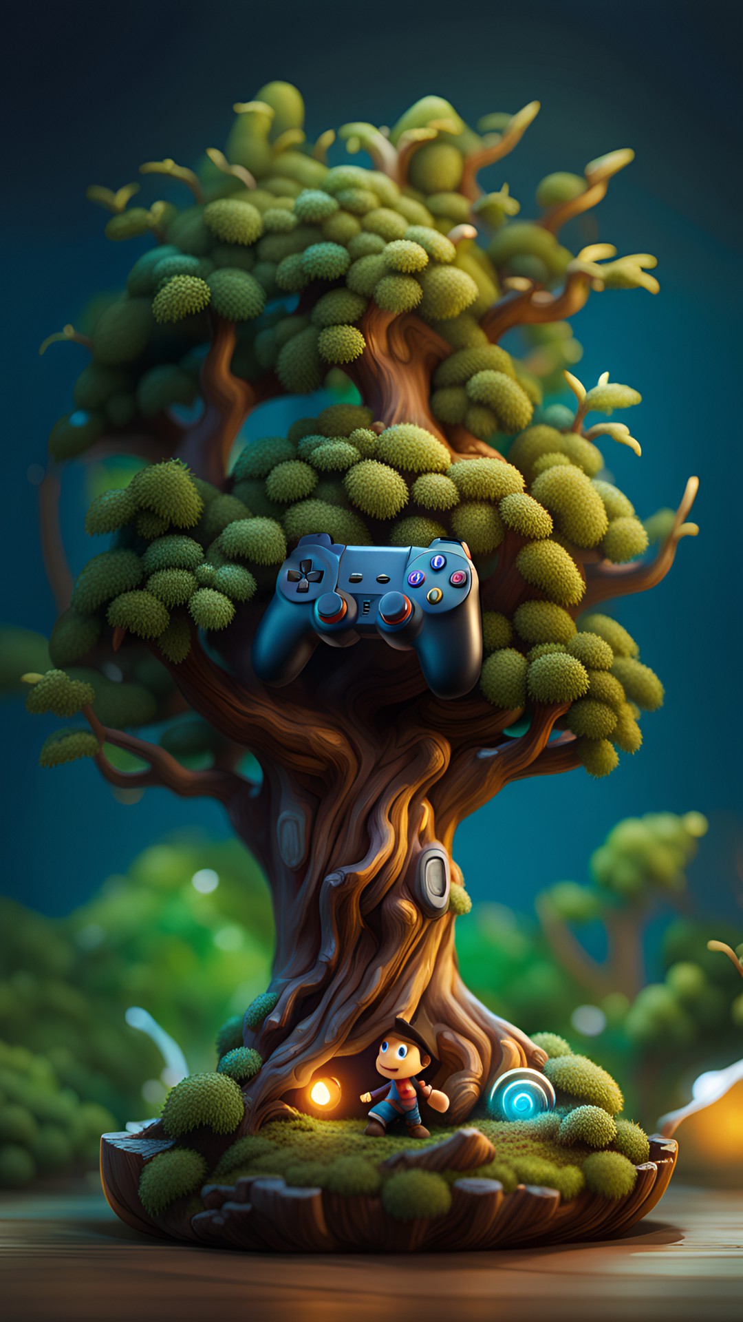 gaming cartoon tree preview