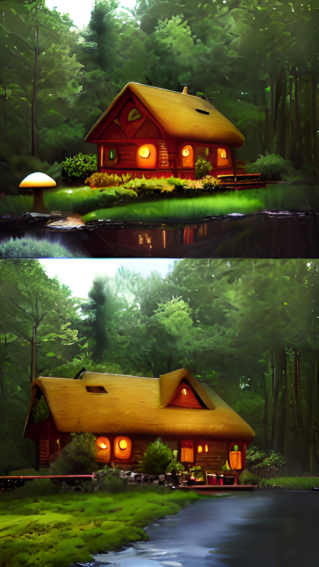 In The Middle - cottage in a realistic forest preview