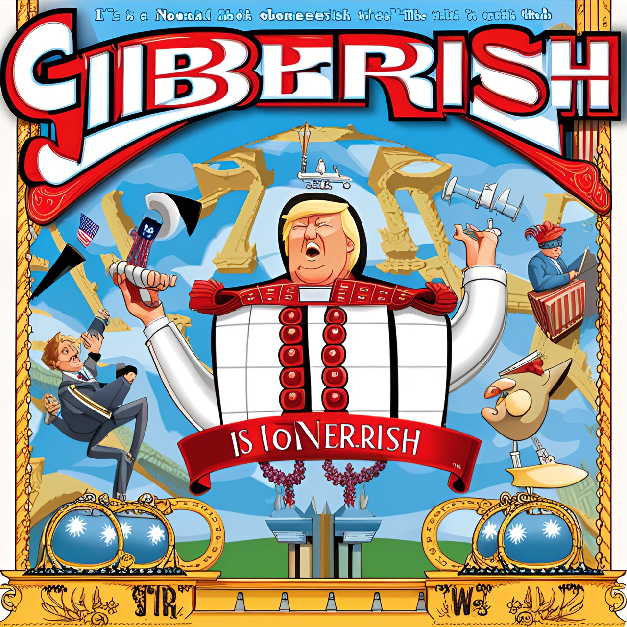 gibberish  - gibberish" is a nonsense word that has no meaning, being spoken by donald trump  - gibberish" is a nonsense word that has no meaning. it is often spoken by donald trump. preview