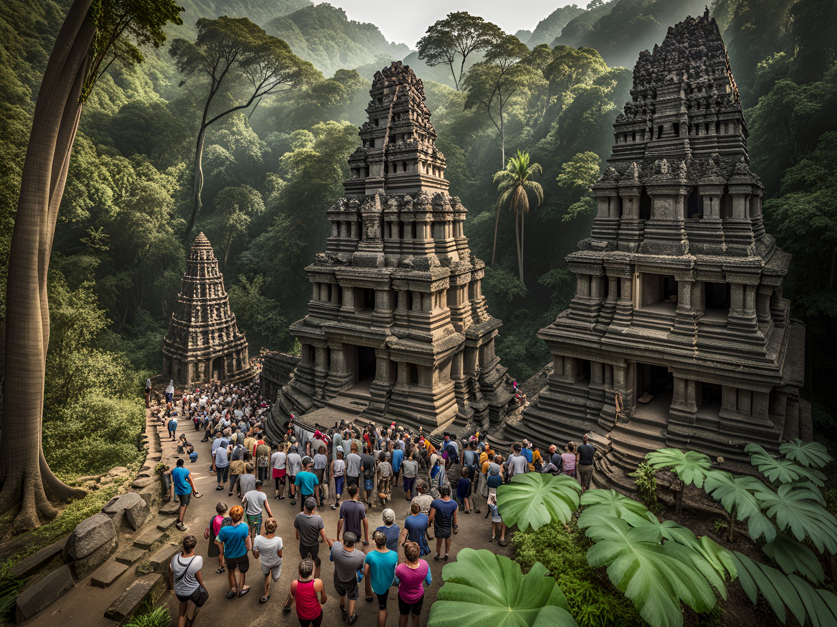 crowded pilgrimage to an ancient jungle temple preview