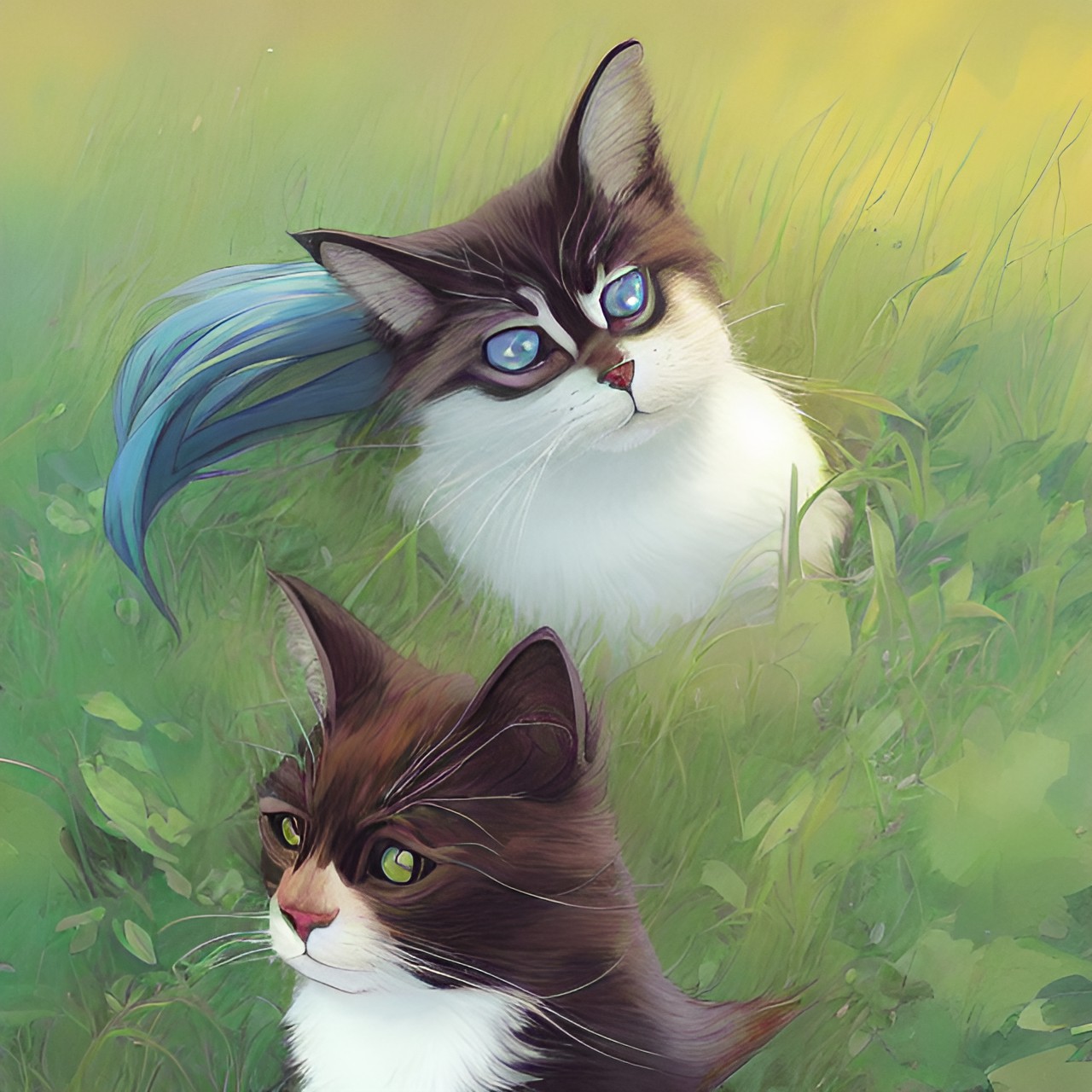 just some cute cats - smerf cat preview