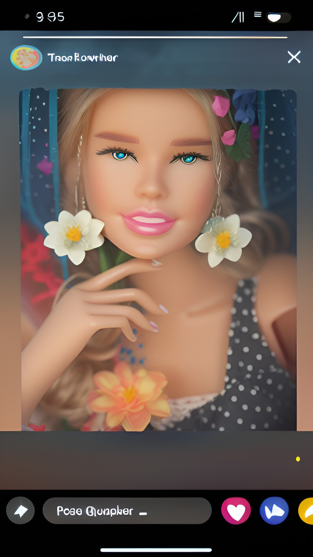 flower queen barbie preview