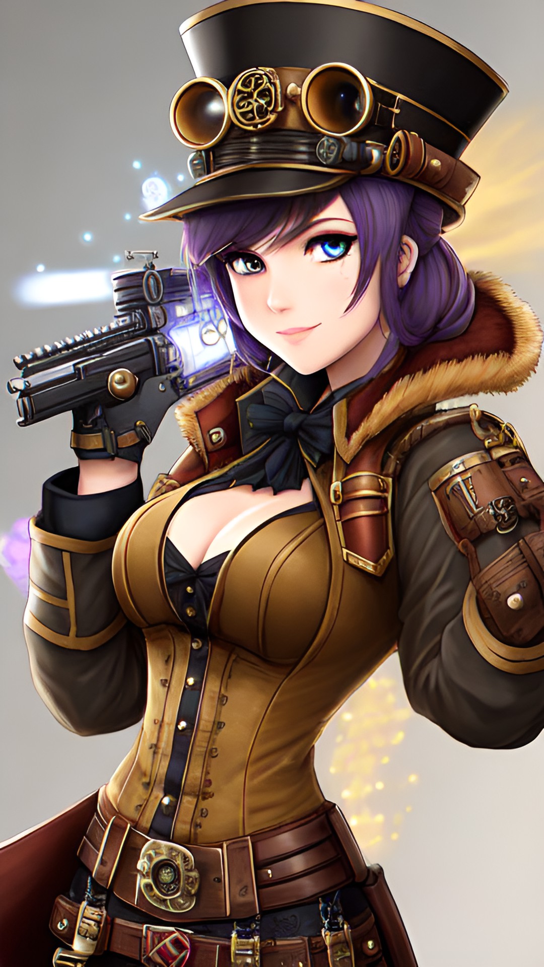 a steampunk gunner preview