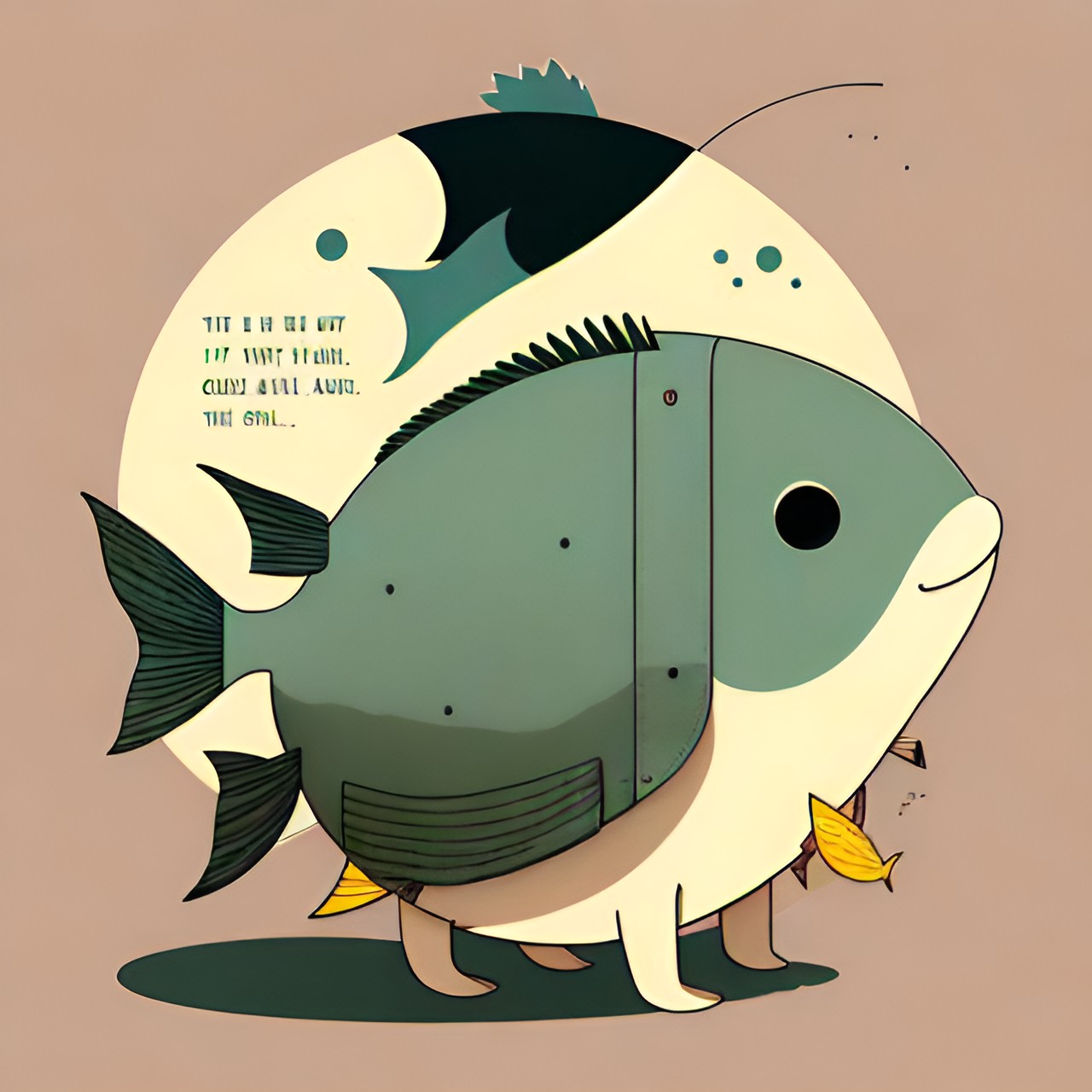 Fishlet - cartoon fish preview