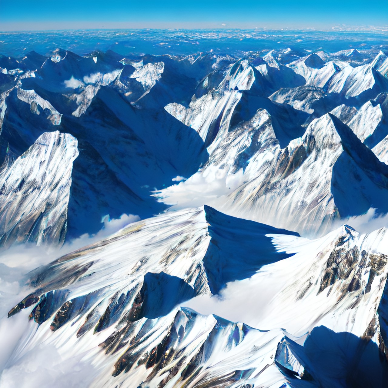 bird eye view mountains preview