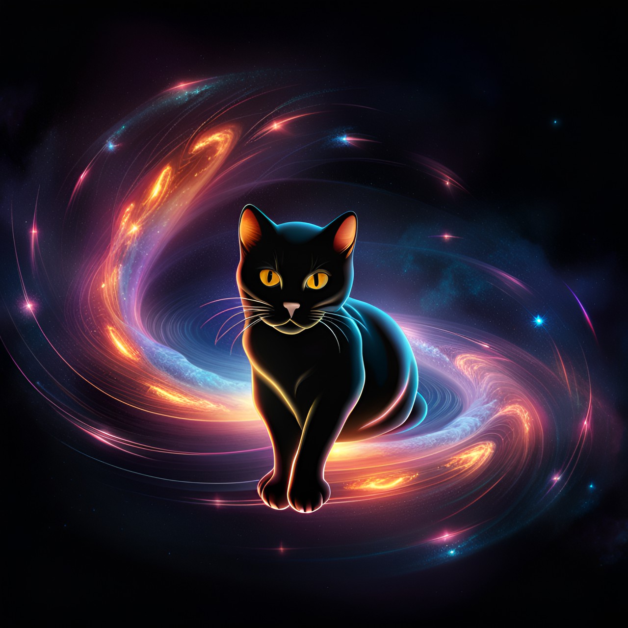 cat
galaxies, spirals, space, nebulae, stars, smoke, iridescent, intricate detail,octane render, preview