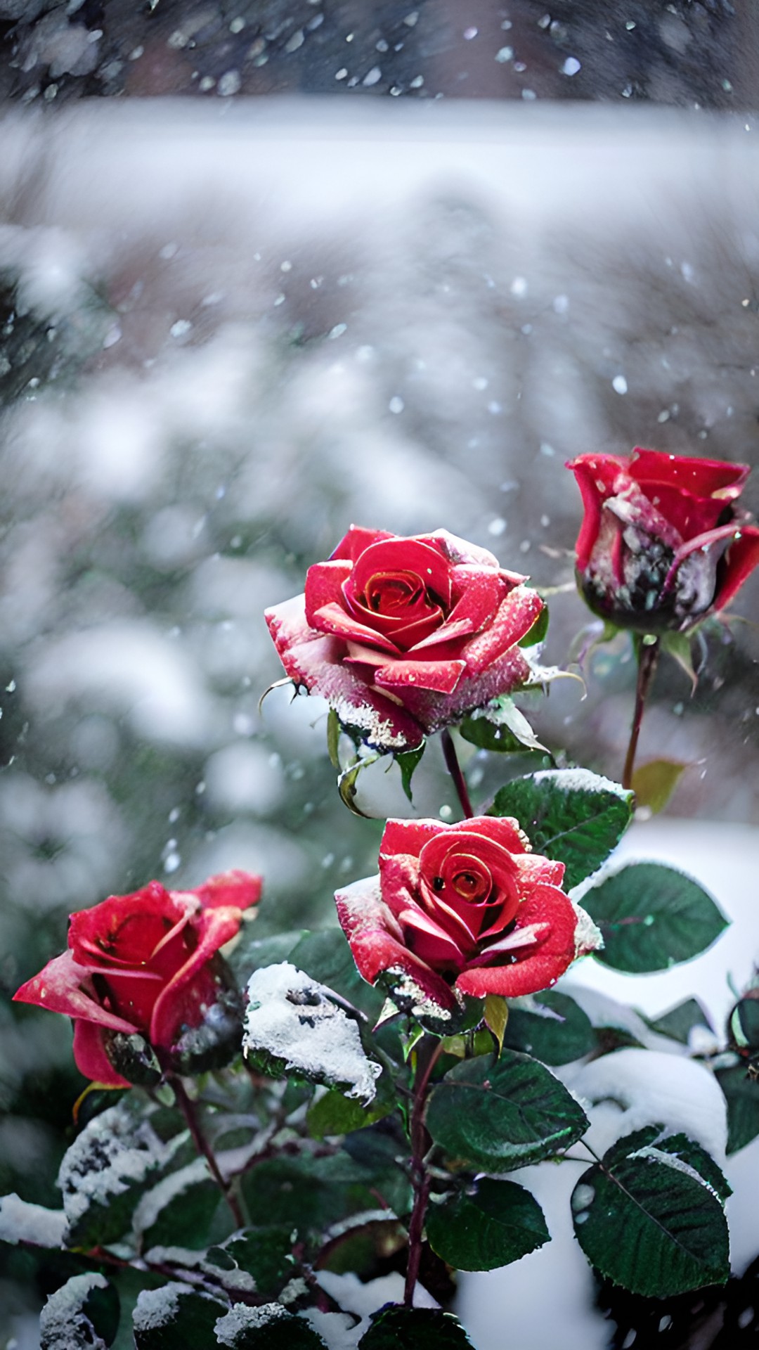 roses in the snow preview