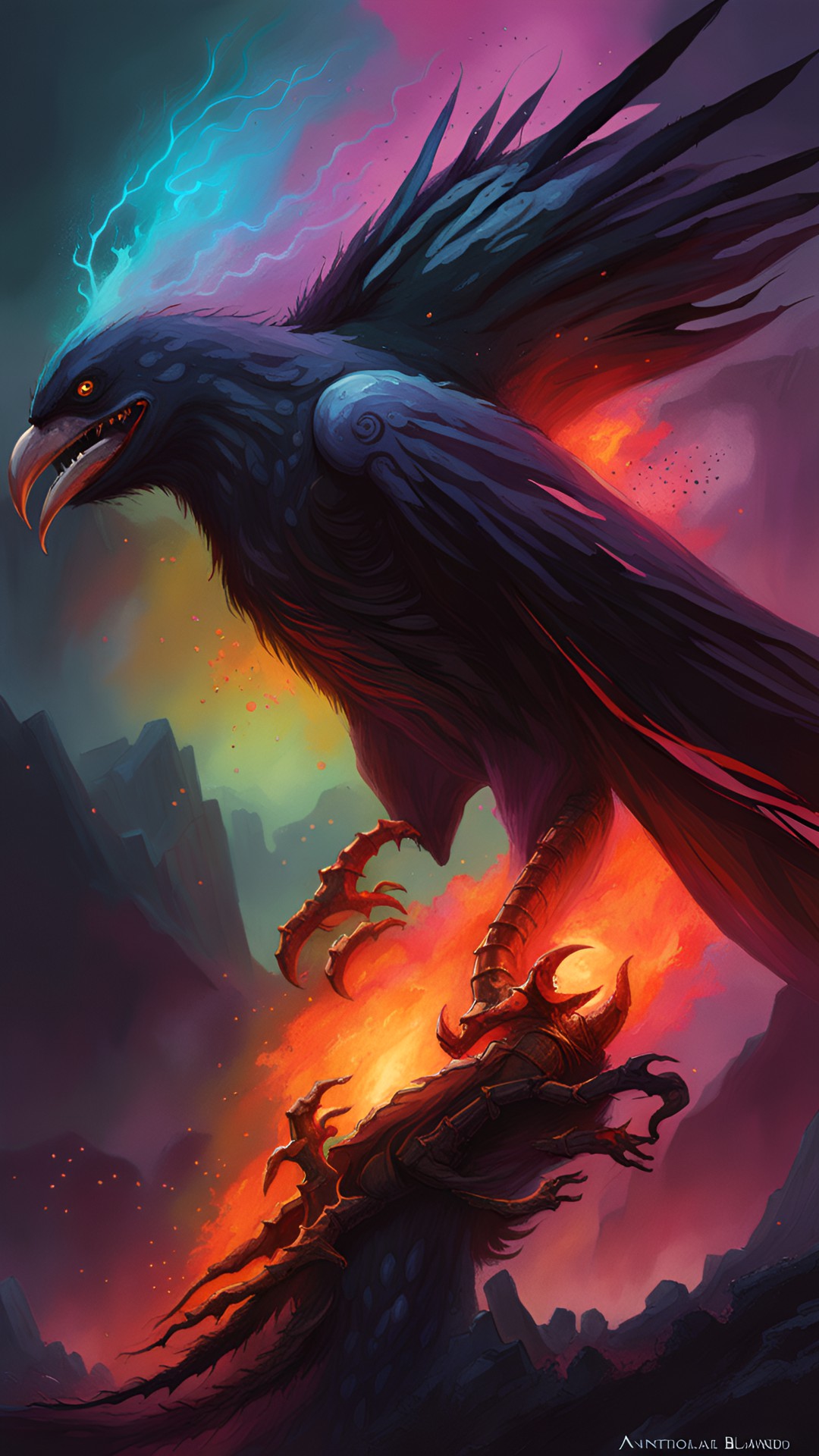 giant fire crow preview