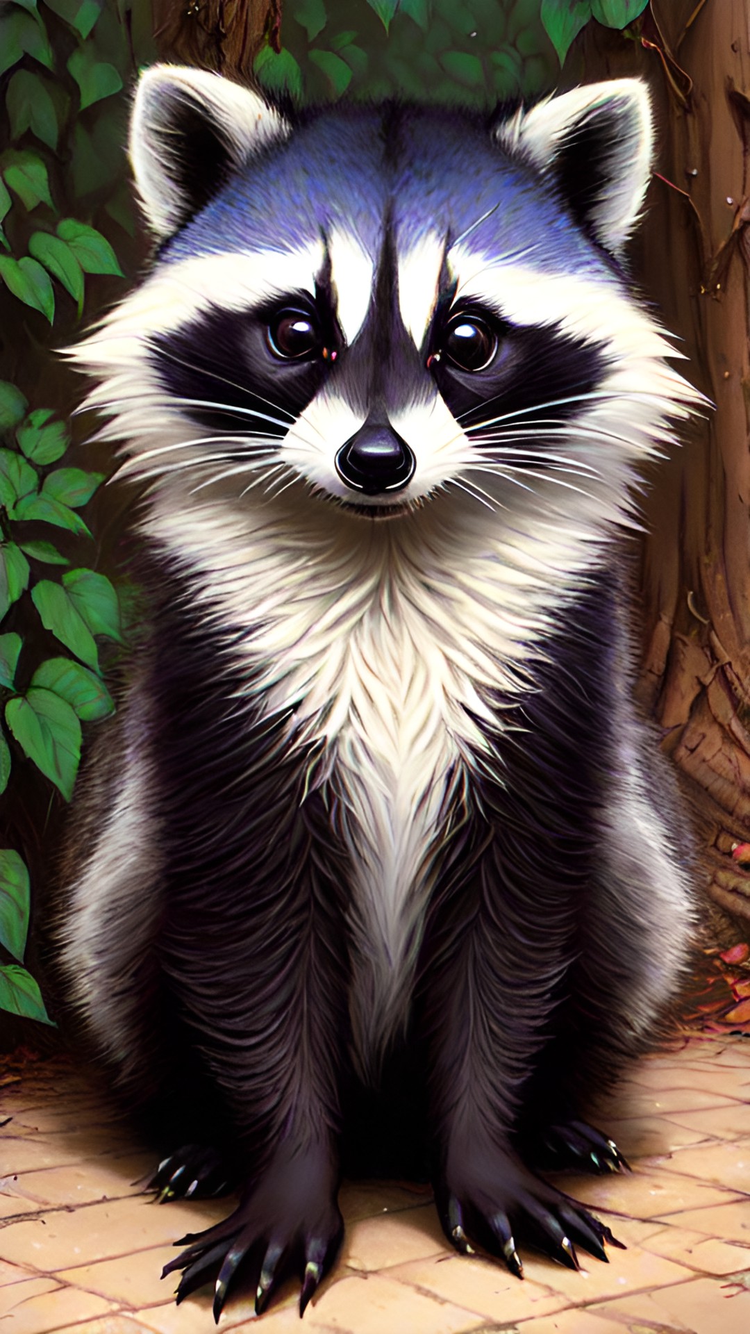 cute raccoon preview