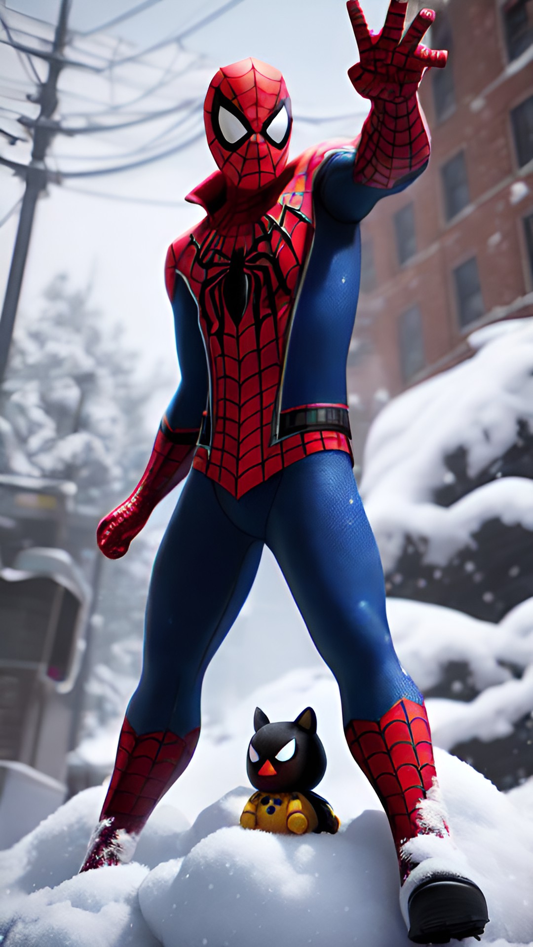 spider man and snow preview