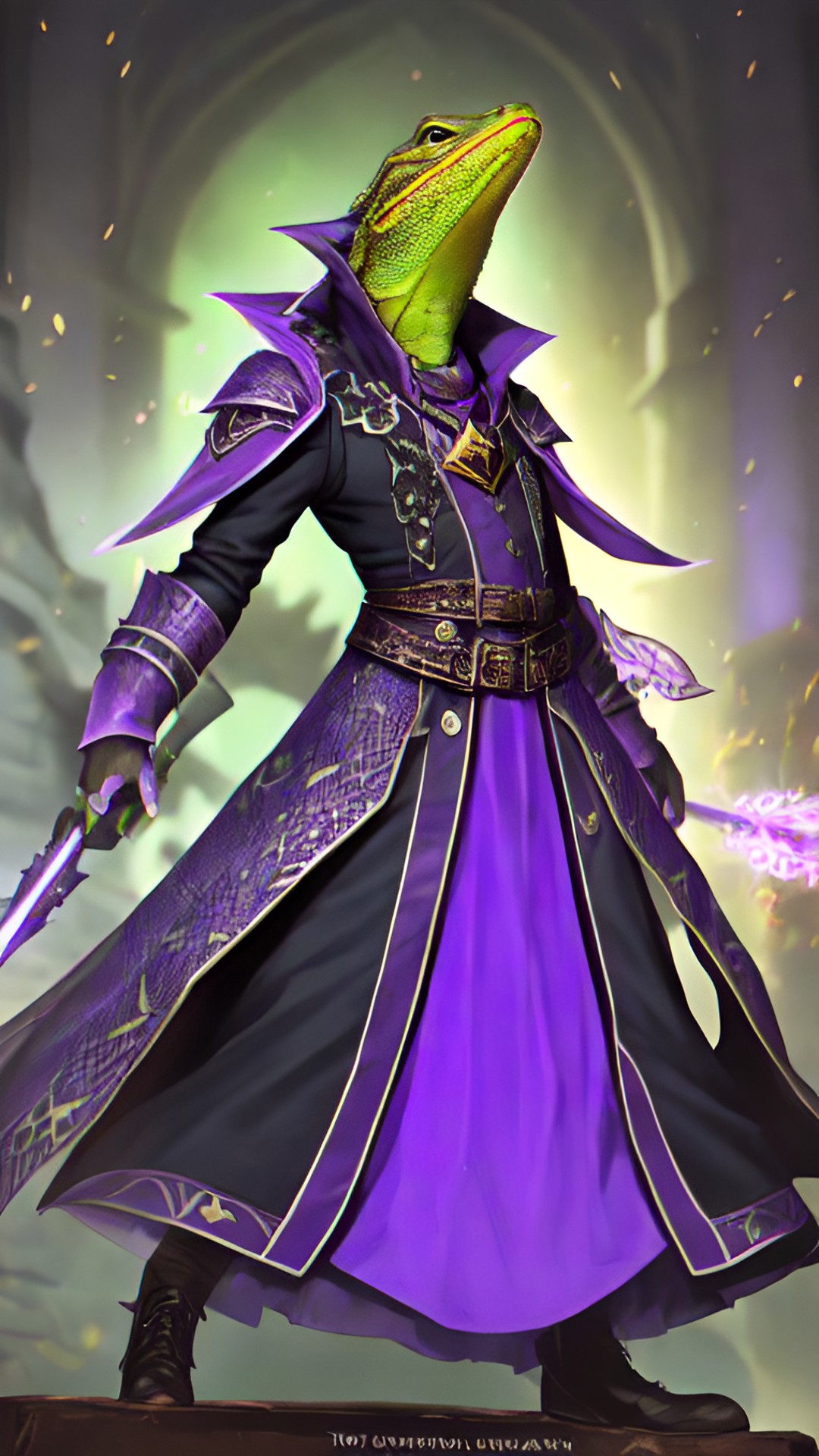 lizard man warlock violet preview