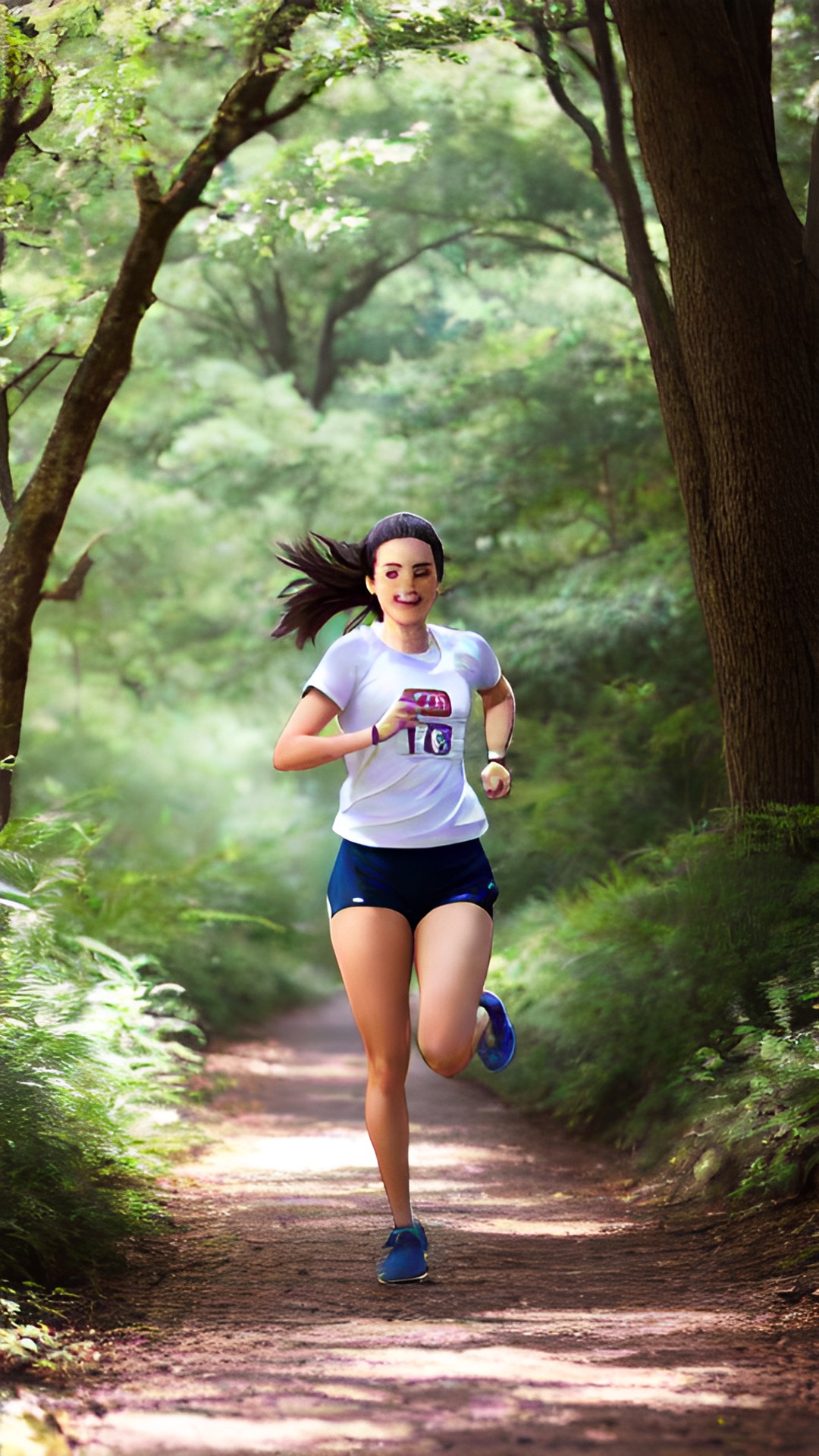 odette corriendo en el bosque preview