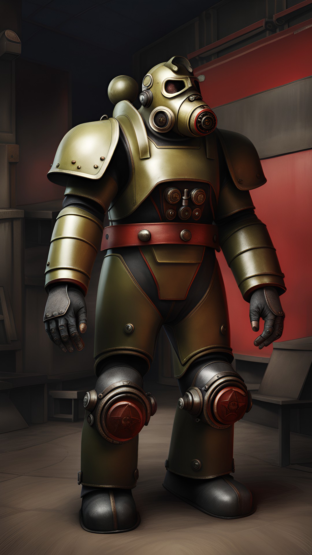 The K-22 Stalin - fallout style soviet power armor preview