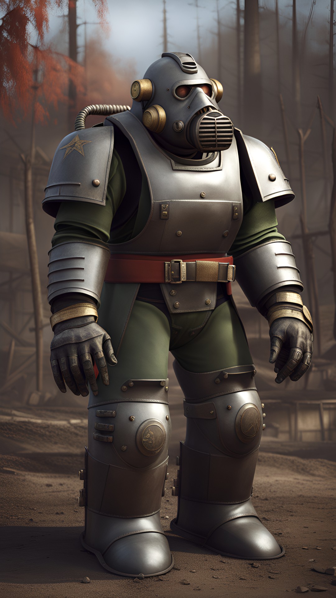 The S-76 Mammoth - fallout style soviet power armor preview