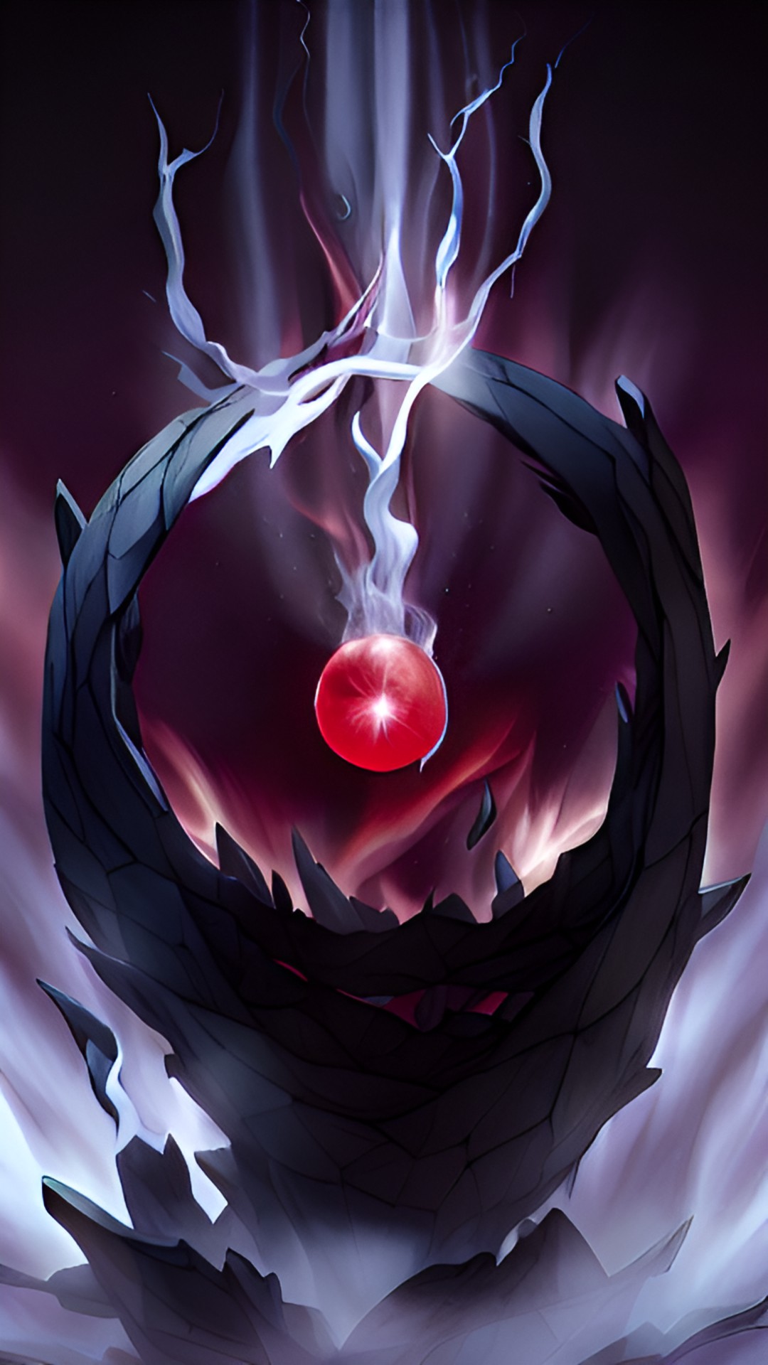 Dungeon core - shattered orb quartz red core smoke - a shattered orb quartz, with a red core and smoke swirling around it. “extreme detail, uhd” preview