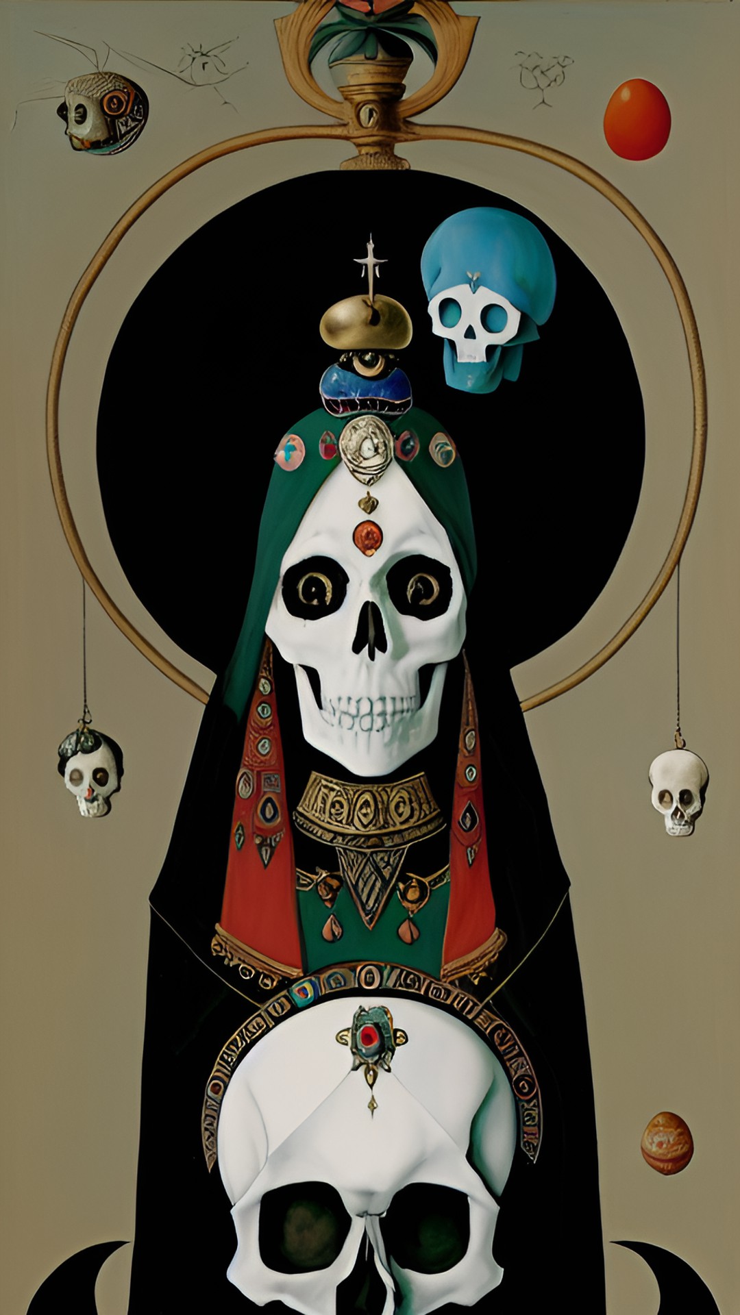 goddess of death with skull and egg schiele ernst de limpka preview