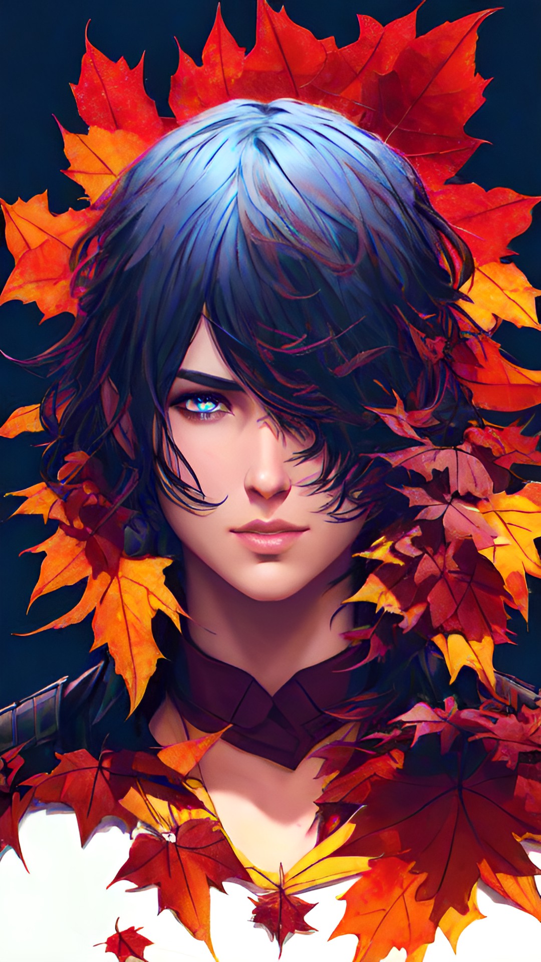 Autumn - victor from arkane. with autumn leaves. 8k. hdd. volumetric lights. she looks like he is  ready for a fight preview