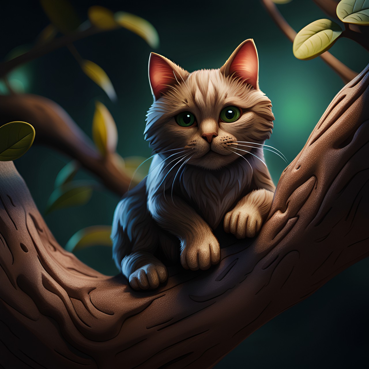 cat in a tree preview